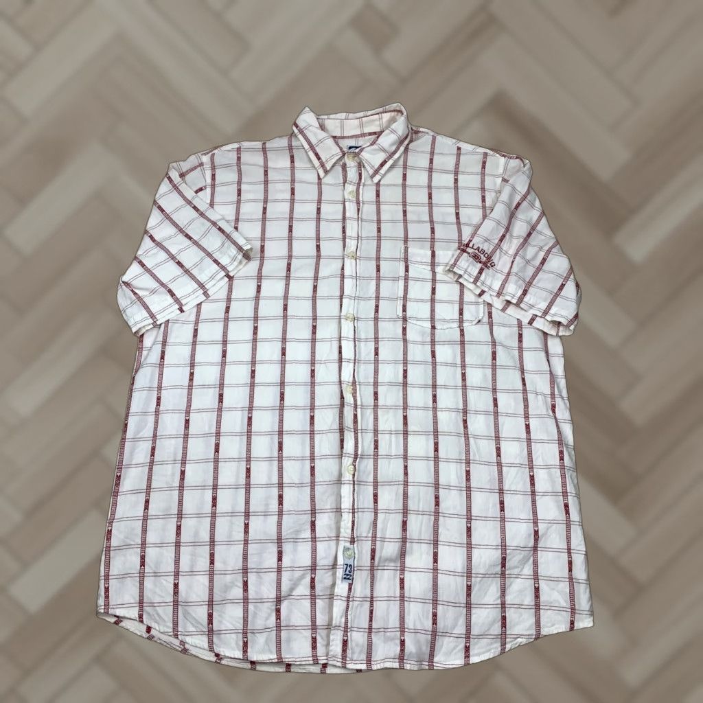 Billabong Billabong Mens Button-Down Shirt L Short Sleeve White Casual Beach Surf Skate Size US 33 - 1 Thumbnail