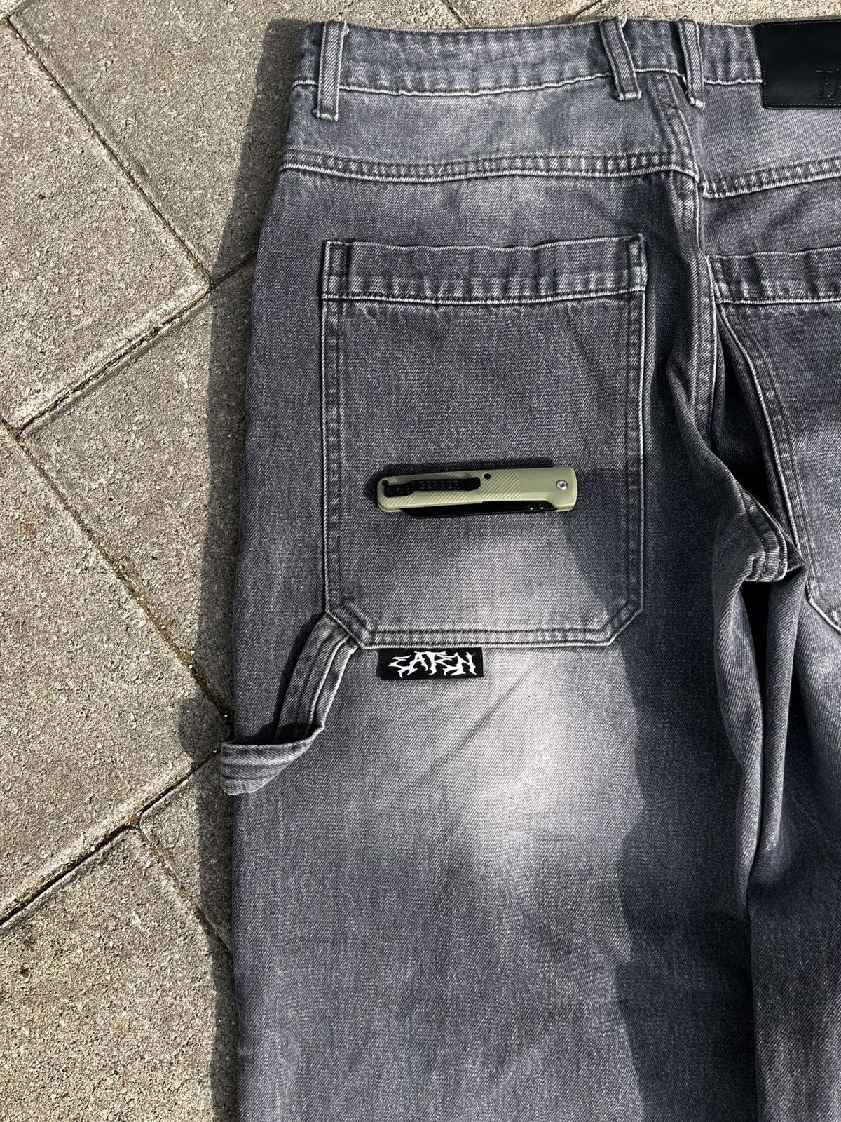 Vintage EATEN CO JEANS Size US 34 / EU 50 - 3 Thumbnail