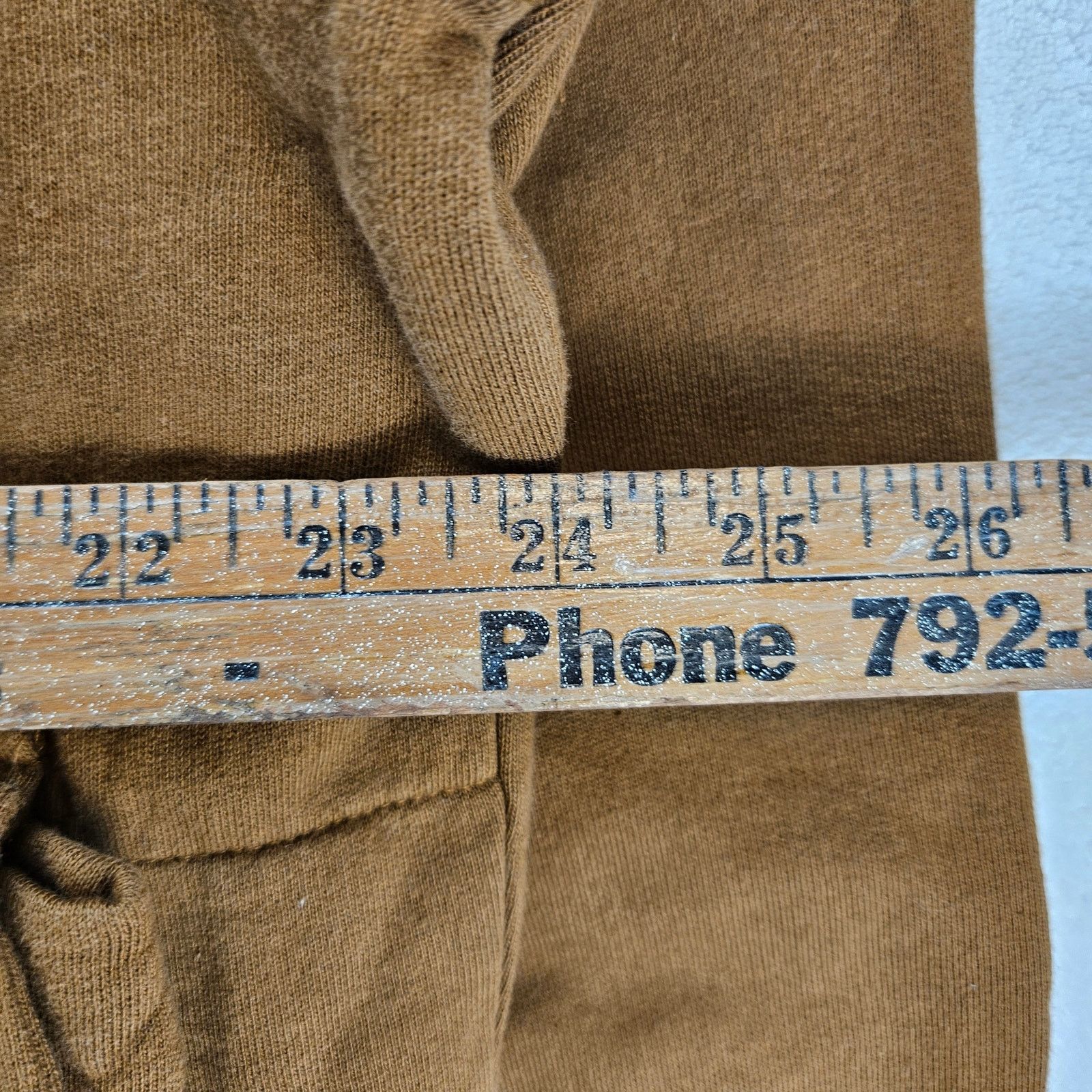 MNML MNML MEN'S MEDIUM BROWN VINTAGE CARGO POCKET PULLOVER HOODIE Size US M / EU 48-50 / 2 - 2 Thumbnail