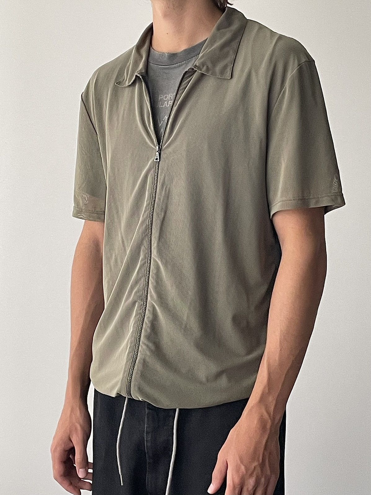 Prada Prada SS00 Side Stripes Zip Shirt Size US L / EU 52-54 / 3 - 3 Thumbnail