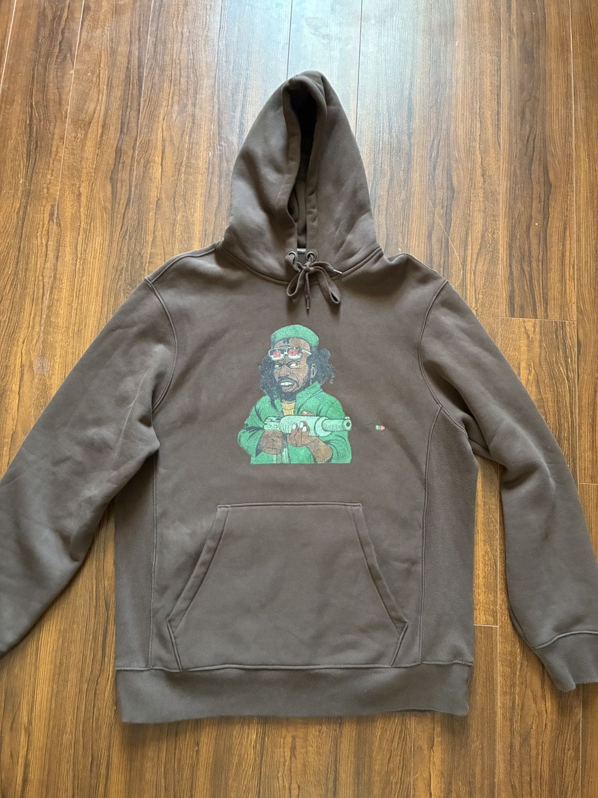 Other Earl Sweatshirt “SICK!” NBA Leather 2022 Tour Hoodie Brown Size US L / EU 52-54 / 3 - 1 Thumbnail