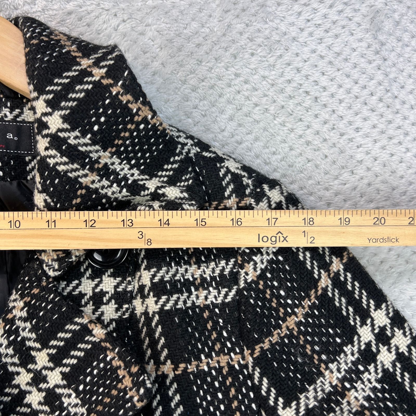 Other Giacca Womens Peacoat Tweed Prince of Wales Plaid Jacket XL Size XL / US 12-14 / IT 48-50 - 12 Thumbnail