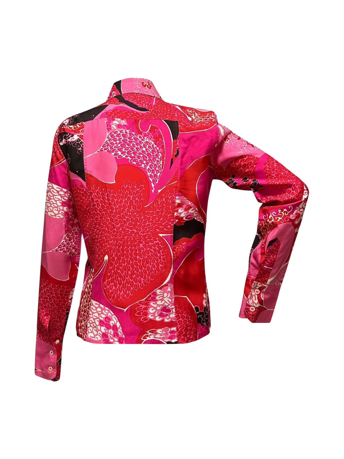 Gucci GUCCI S/S 1999 "Hippie Chic" Acid Flower Button Up Shirt Size XS / US 0-2 / IT 36-38 - 2 Thumbnail