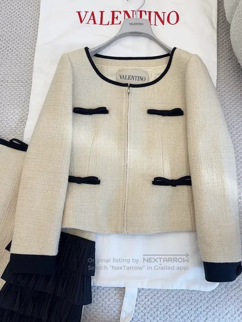 Valentino Valentino Tweed coat Size S / US 4 / IT 40 - 1 Thumbnail