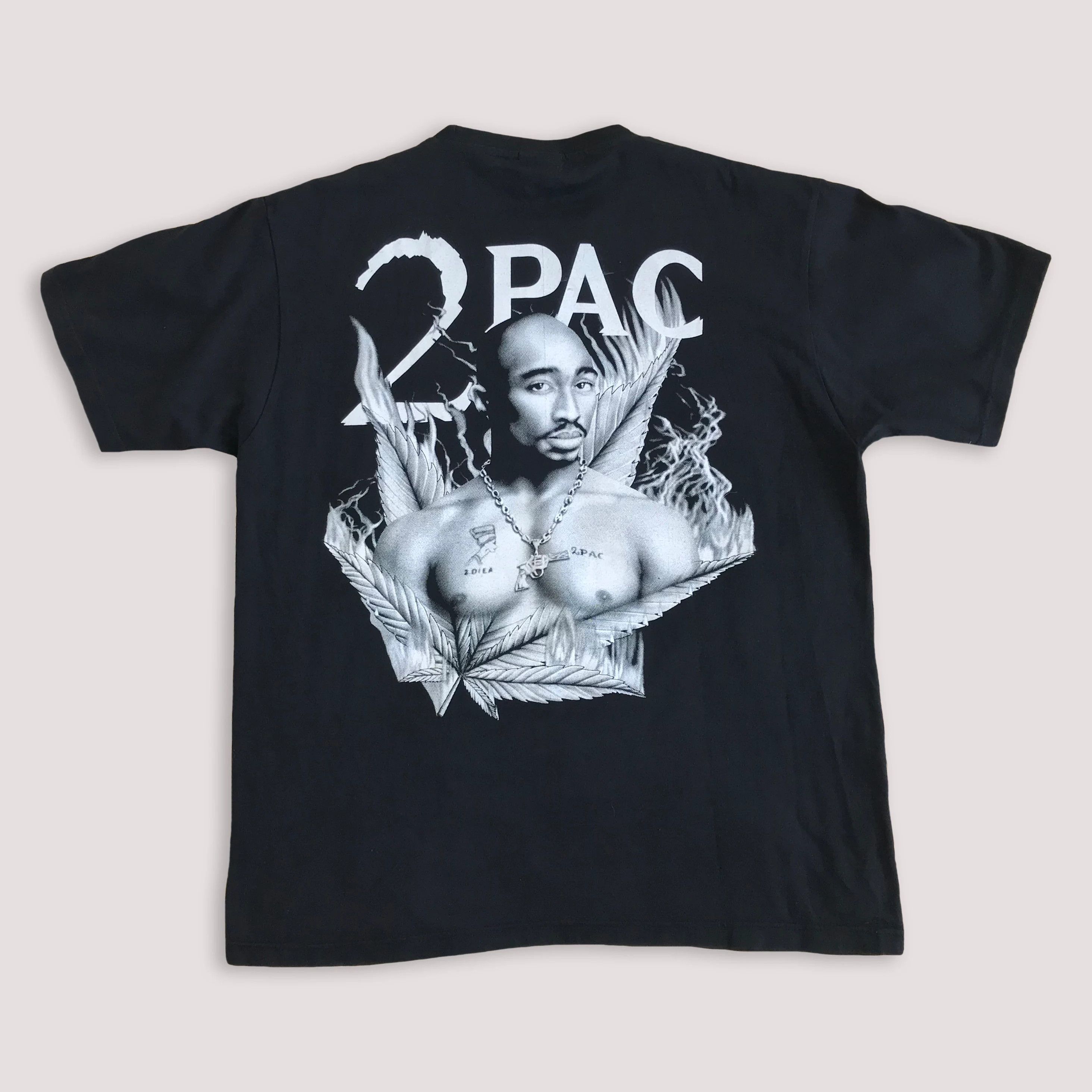 Rap Tees Vintage 90s 2pac t shirt Tupac Tee Rap Hip hop Thug Life L Size US L / EU 52-54 / 3 - 3 Thumbnail