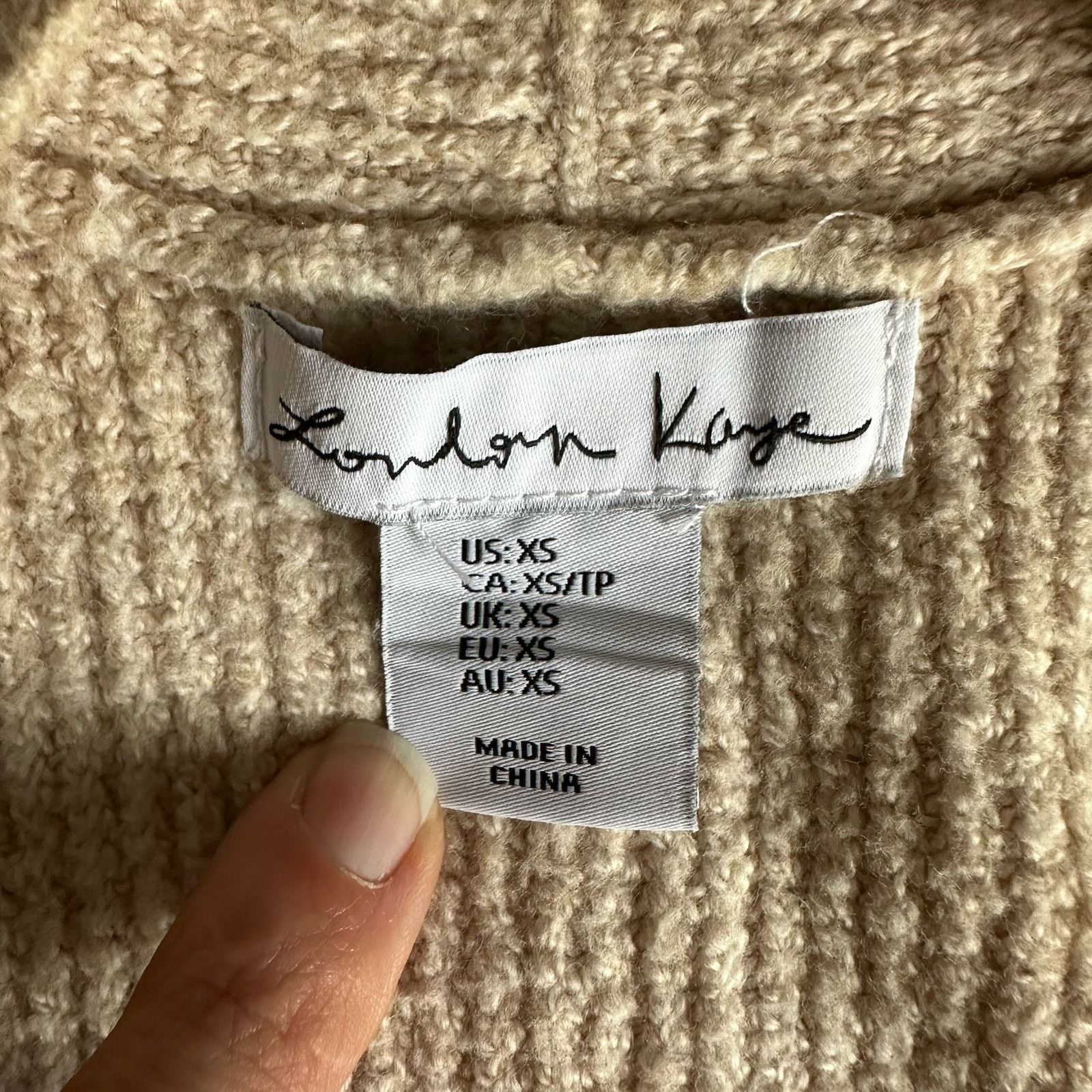 Other London Kaye Long Sleeveless Sweater Vest Women’s XS Tan boho Size XS / US 0-2 / IT 36-38 - 6 Thumbnail