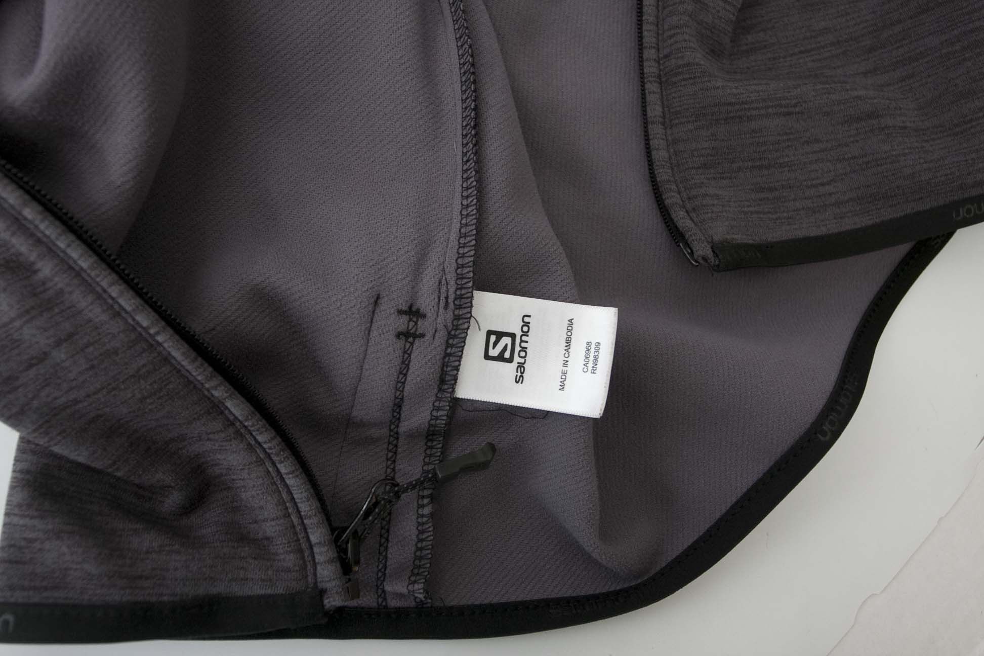 Salomon Salomon Light Jacket Full Zip Size XL Actitherm Dark Gray Size US XL / EU 56 / 4 - 3 Thumbnail