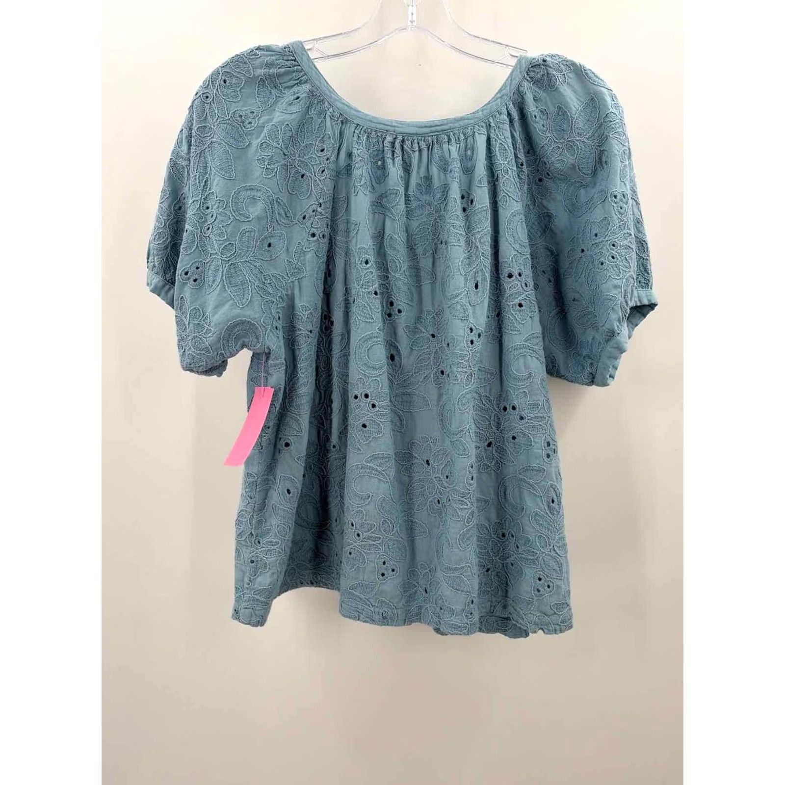 Vintage Karen Kane Blue Blouse Medium Size M / US 6-8 / IT 42-44 - 2 Thumbnail
