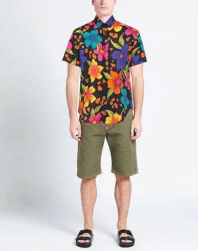 Saint Laurent Paris o1bcso1str0625 Yves Collar Shirt In Floral in Multicolor Size US L / EU 52-54 / 3 - 4 Thumbnail