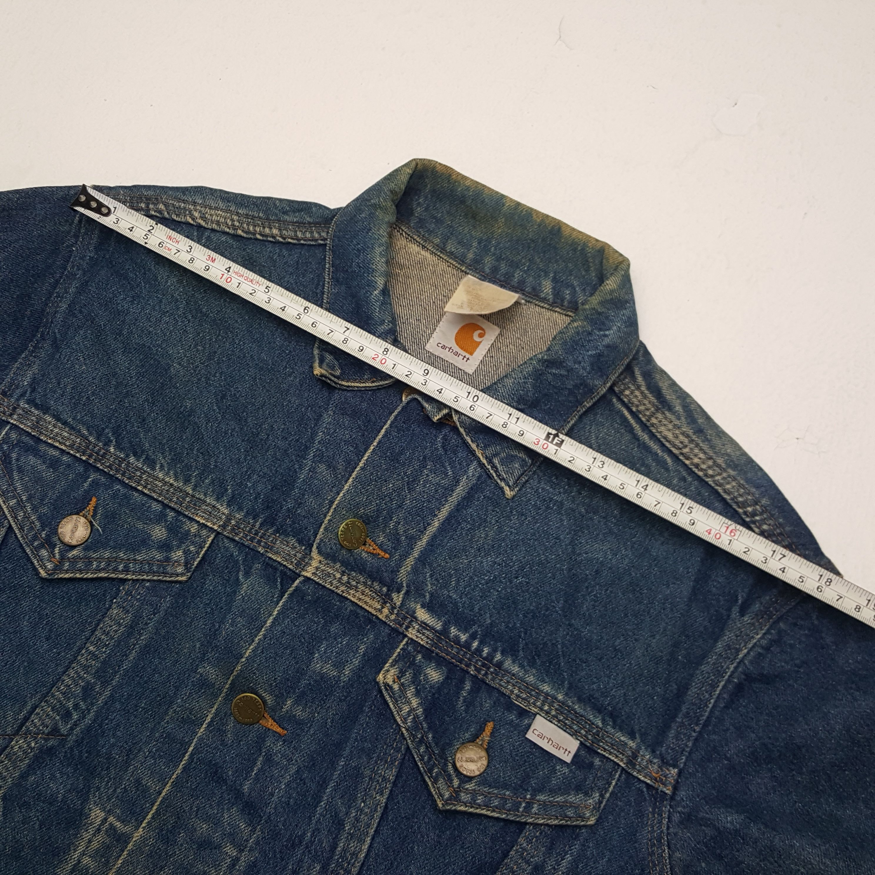 Carhartt × Vintage Vintage Carhartt Denim Bikers Jacket Size US M / EU 48-50 / 2 - 6 Thumbnail