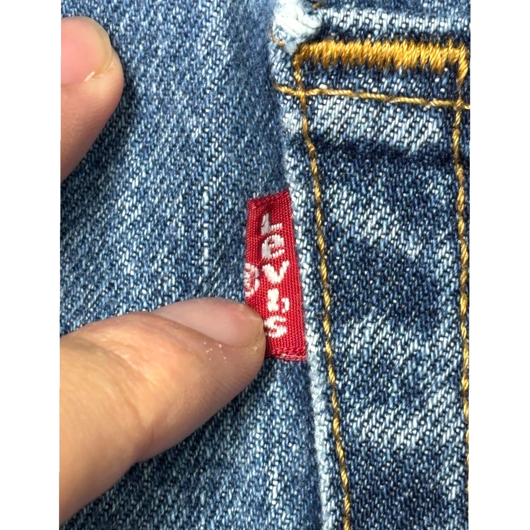 CO VINTAGE Levi Strauss Co 501 Jeans Button Fly Denim Straight 36x30 Mens Classic Fit Blue Size US 36 / EU 52 - 7 Thumbnail