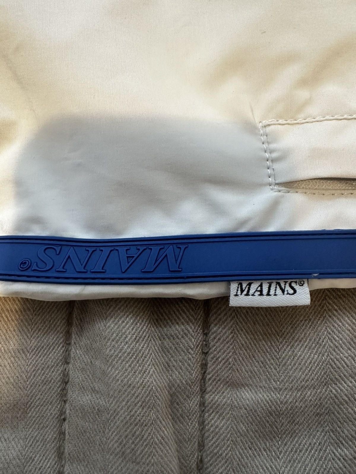 MAINS × Skepta Mains X Skepta White W/ Blue Red stripeTrack suit Pants XXS Size US 26 / EU 42 - 2 Thumbnail