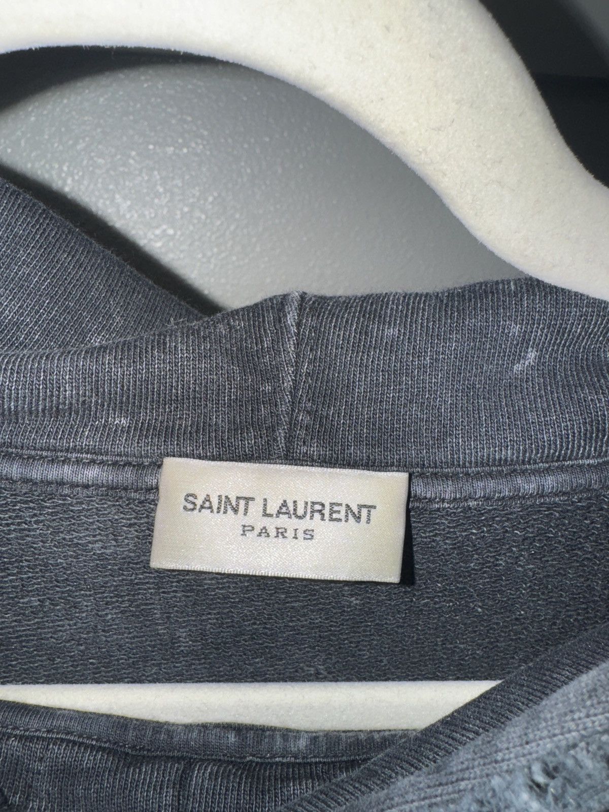 Saint Laurent Paris × Yves Saint Laurent Saint Laurent Acid Wash Hoodie XXL Size US XXL / EU 58 / 5 - 3 Thumbnail