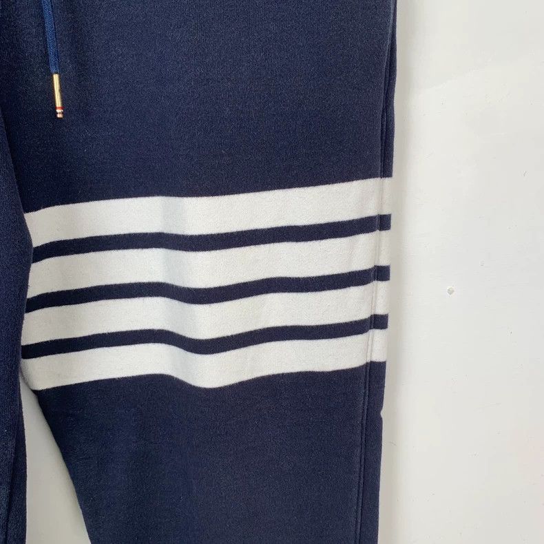 Thom Browne Thom Browne Size 3 Dark blue classic four-bar cotton draws Size US 34 / EU 50 - 4 Thumbnail