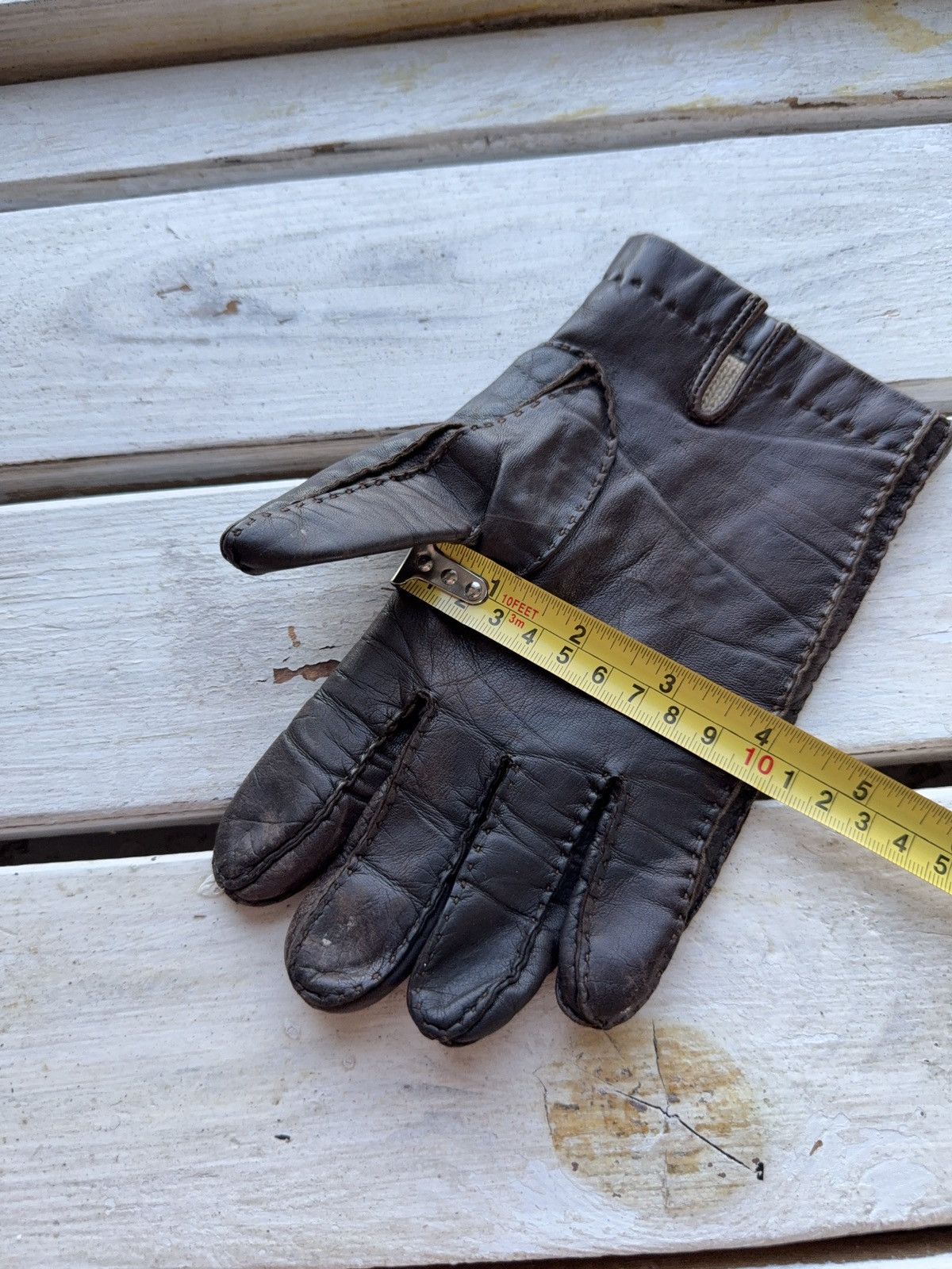 Leather Vintage 90s Avant Garde Moto Biker Real leather Y2K Punk Size ONE SIZE - 11 Thumbnail