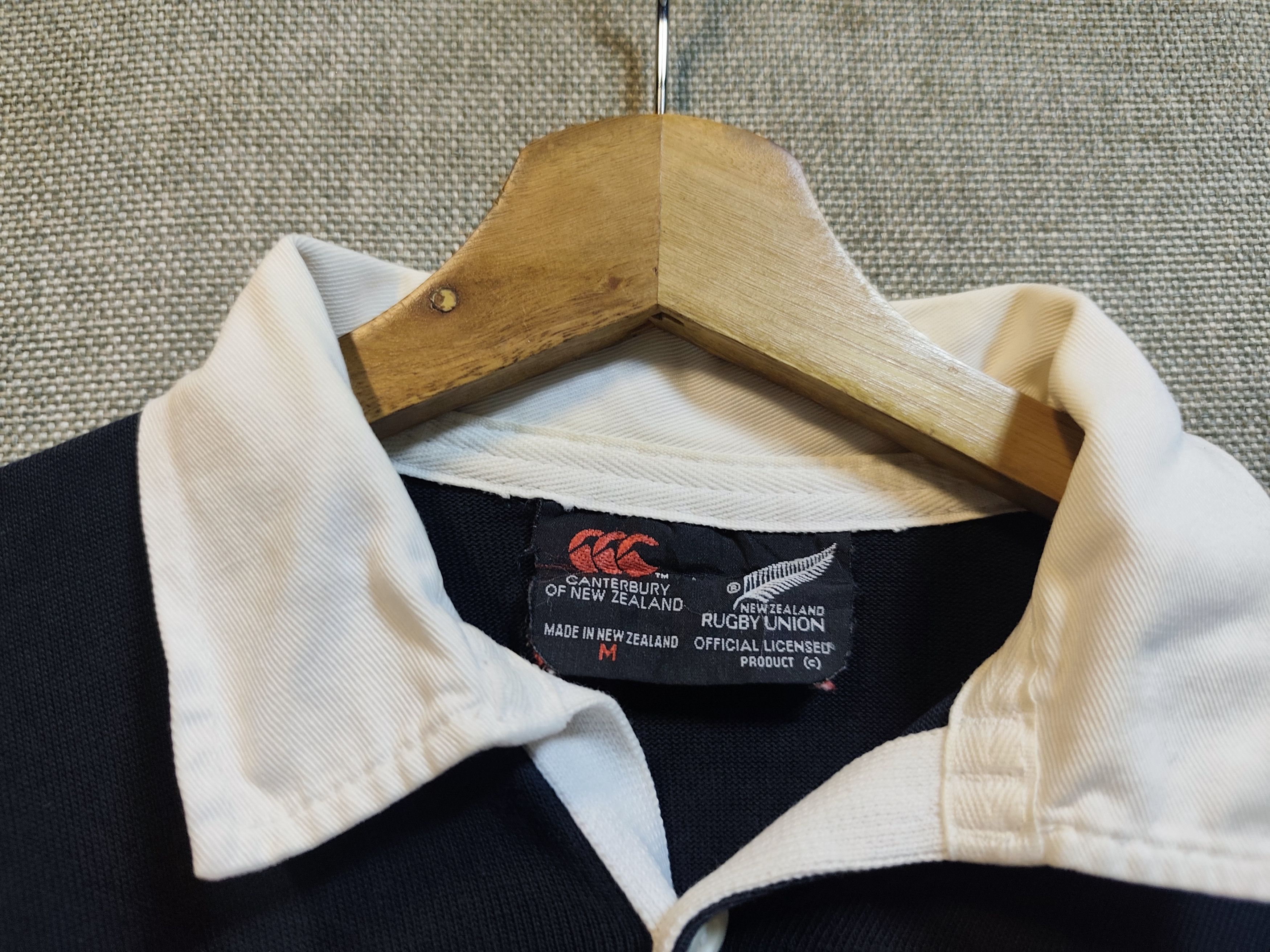 Canterbury of New Zealand Vintage Canterbury Rugby All Blacks Steinlager Shirt Size US L / EU 52-54 / 3 - 4 Thumbnail