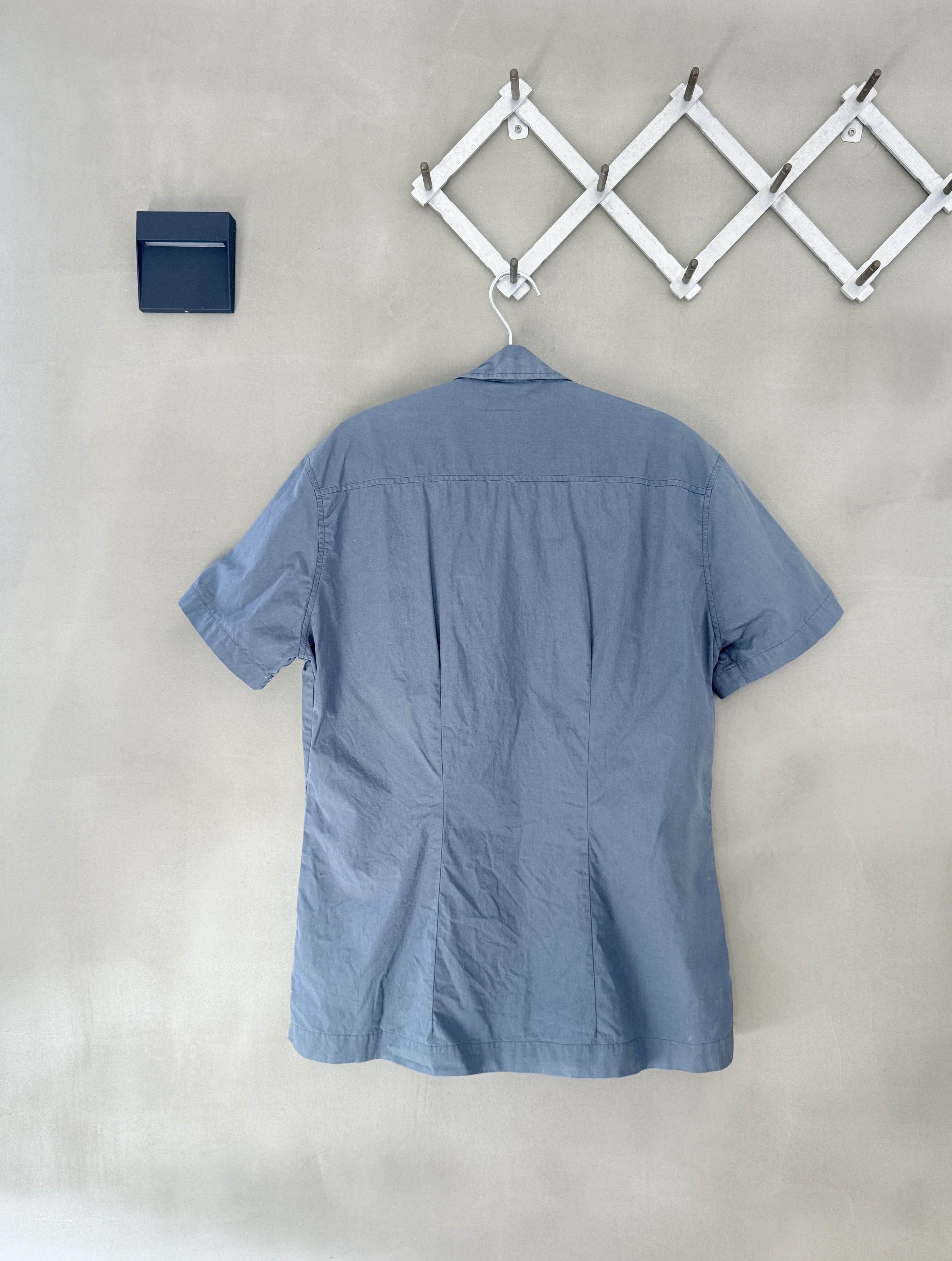 90s Dries Van Noten Mens Grey Cotton Shirt Collector Item