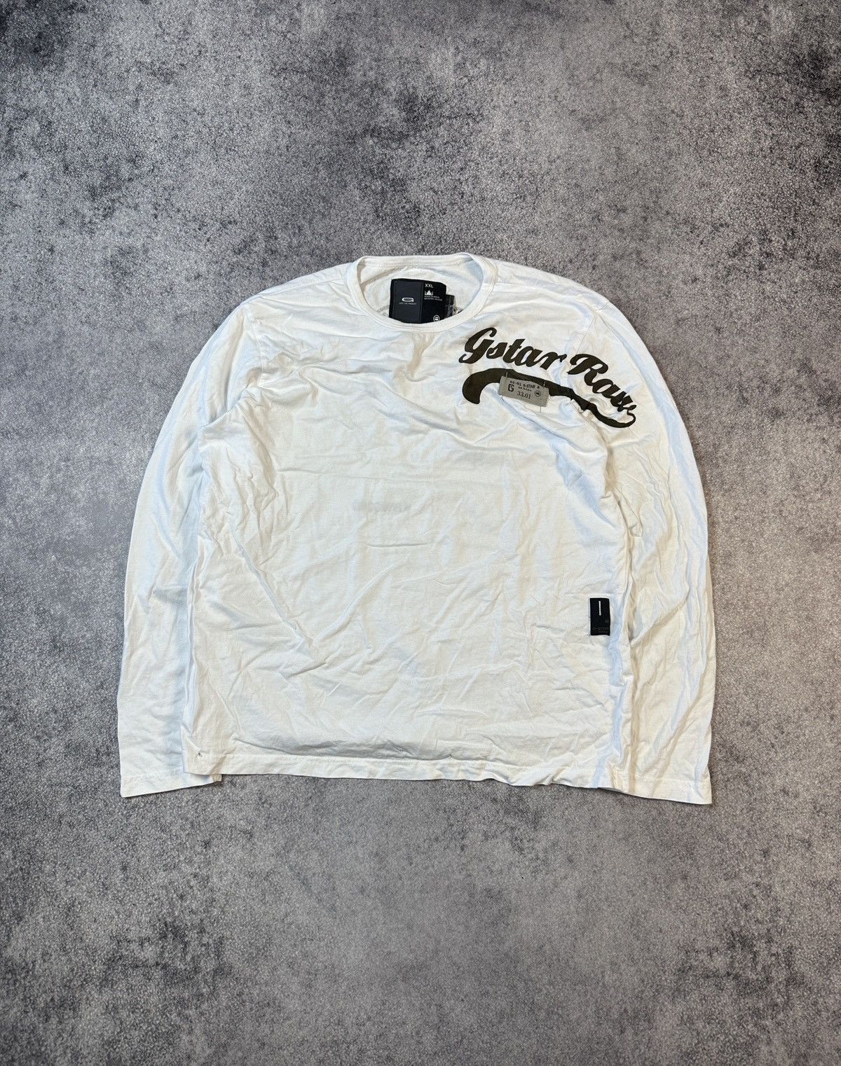 G-Star × Vintage Vintage G Star Raw Big Logo Long Sleeve Streetwear Rare XXL Size US XXL / EU 58 / 5 - 1 Thumbnail