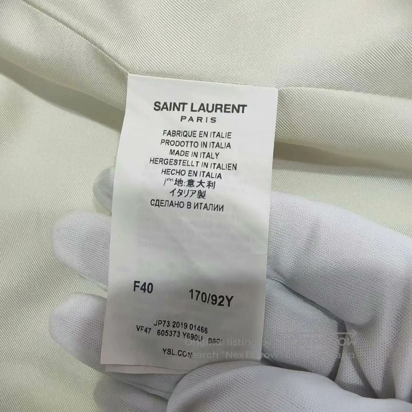 Saint Laurent Paris Yves Saint Laurent Double-Breasted Blazer. Size S / US 4 / IT 40 - 5 Thumbnail