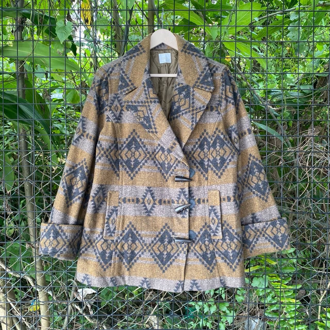 Aztech Mountain Vintage Cara Wool Duffel Coat Jacket Size L / US 10 / IT 46 - 1 Thumbnail