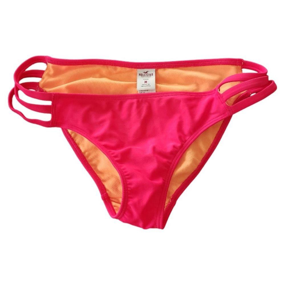 Designer CT609 Hollister NWOT Orange Bikini Bottom M Size ONE SIZE - 1 Thumbnail