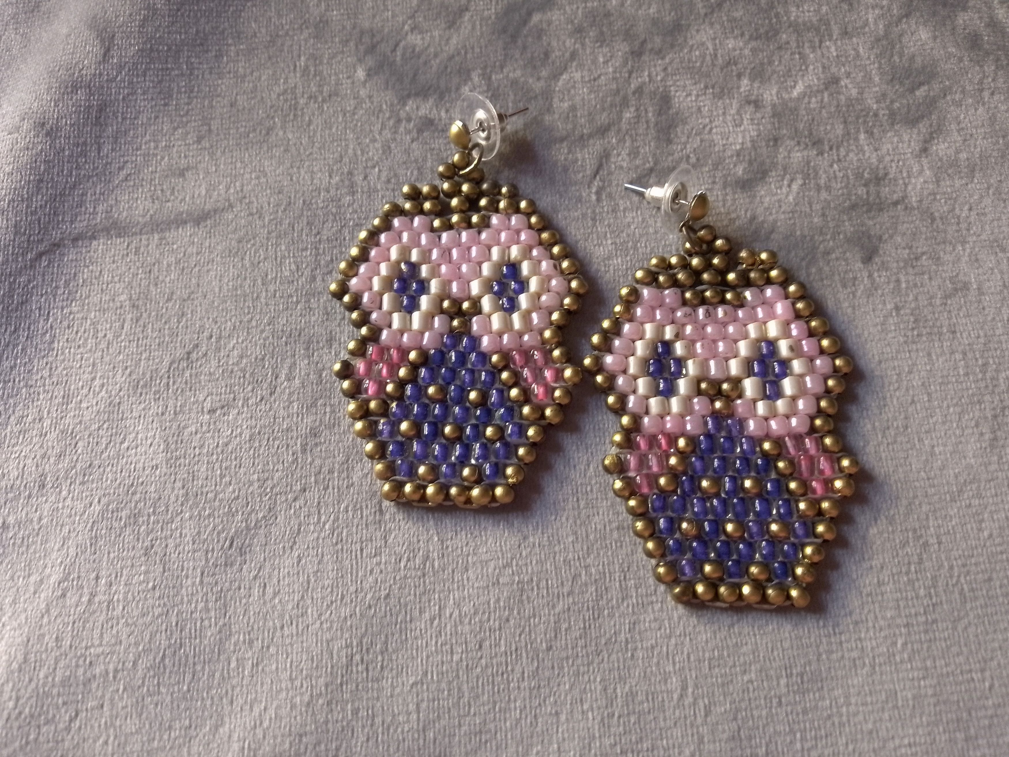 Other Earrings Owl Lucky Charm Beaded Glass Street wear Size ONE SIZE - 2 Thumbnail