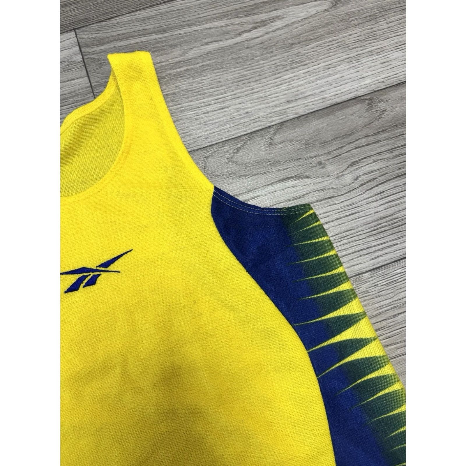 Reebok VINTAGE Reebok Tank Unisex Adults Running Jersey 80s M Yellow Size US M / EU 48-50 / 2 - 5 Thumbnail