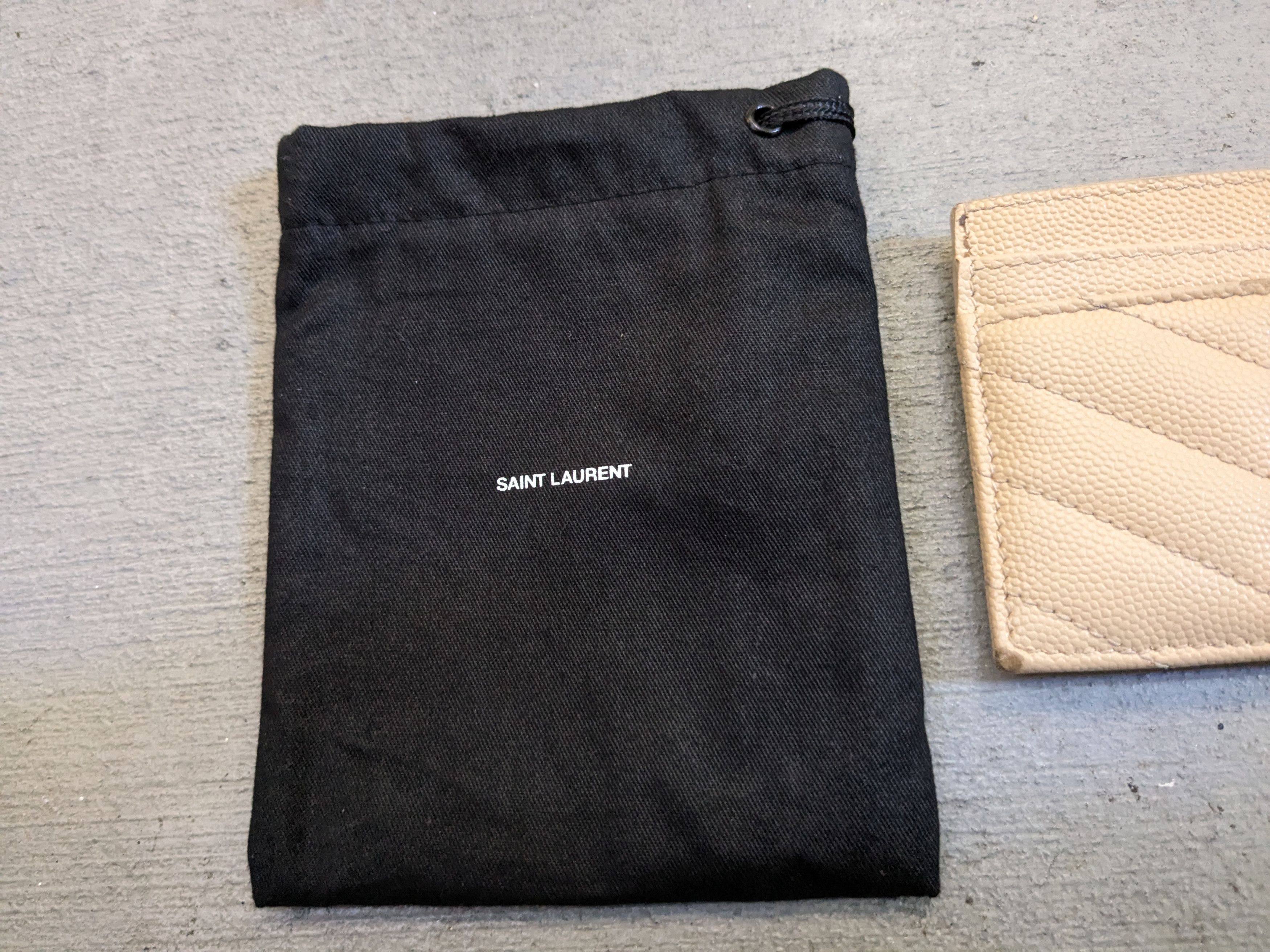 Saint Laurent Paris Saint Laurent Paris Wallet Cardholder Beige Leather SLP YSL Size ONE SIZE - 5 Thumbnail