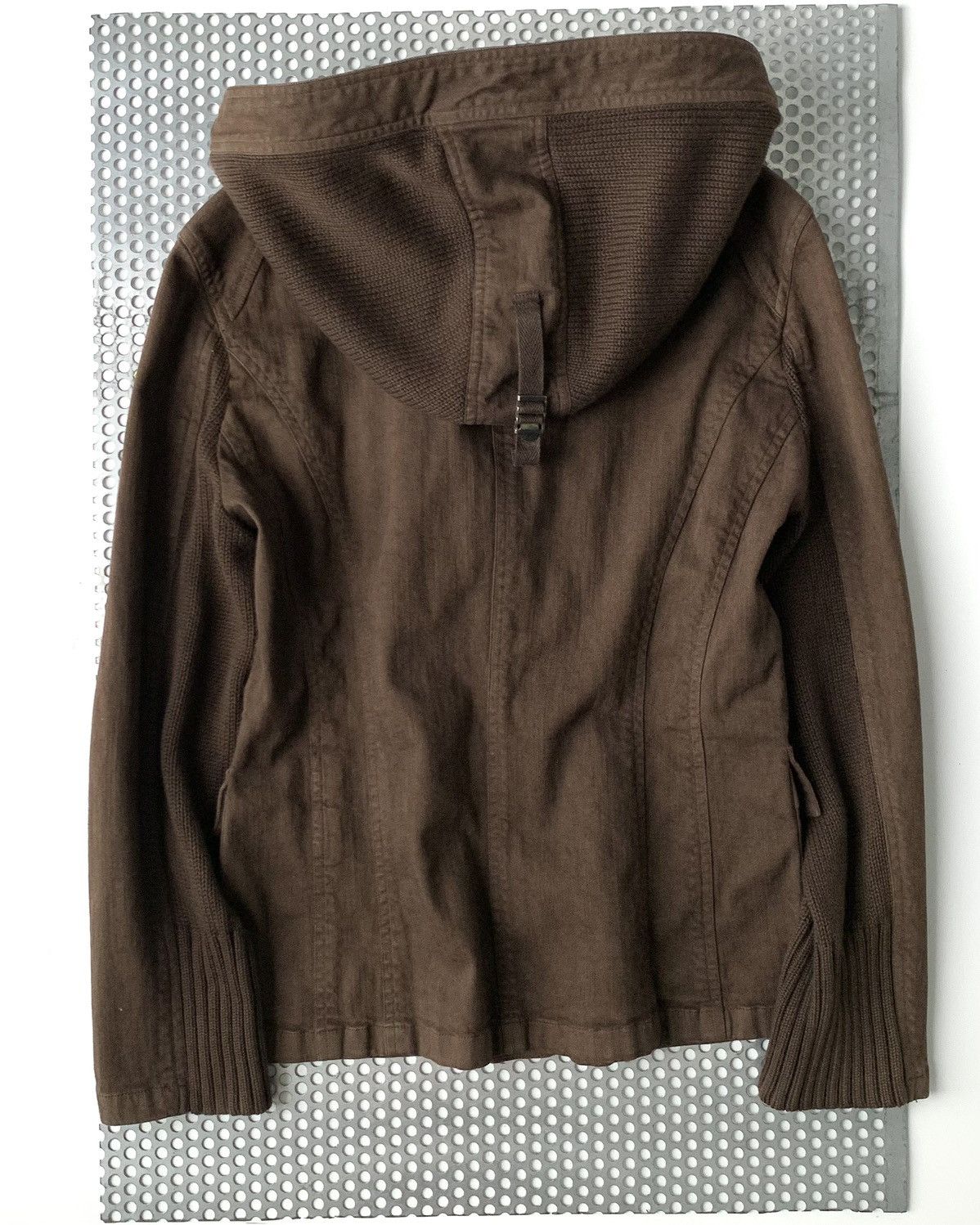 Le Grande Bleu (L.G.B.) 2000S PASSIONE Hybrid Utility Knit-Hood Jacket Size US M / EU 48-50 / 2 - 5 Thumbnail