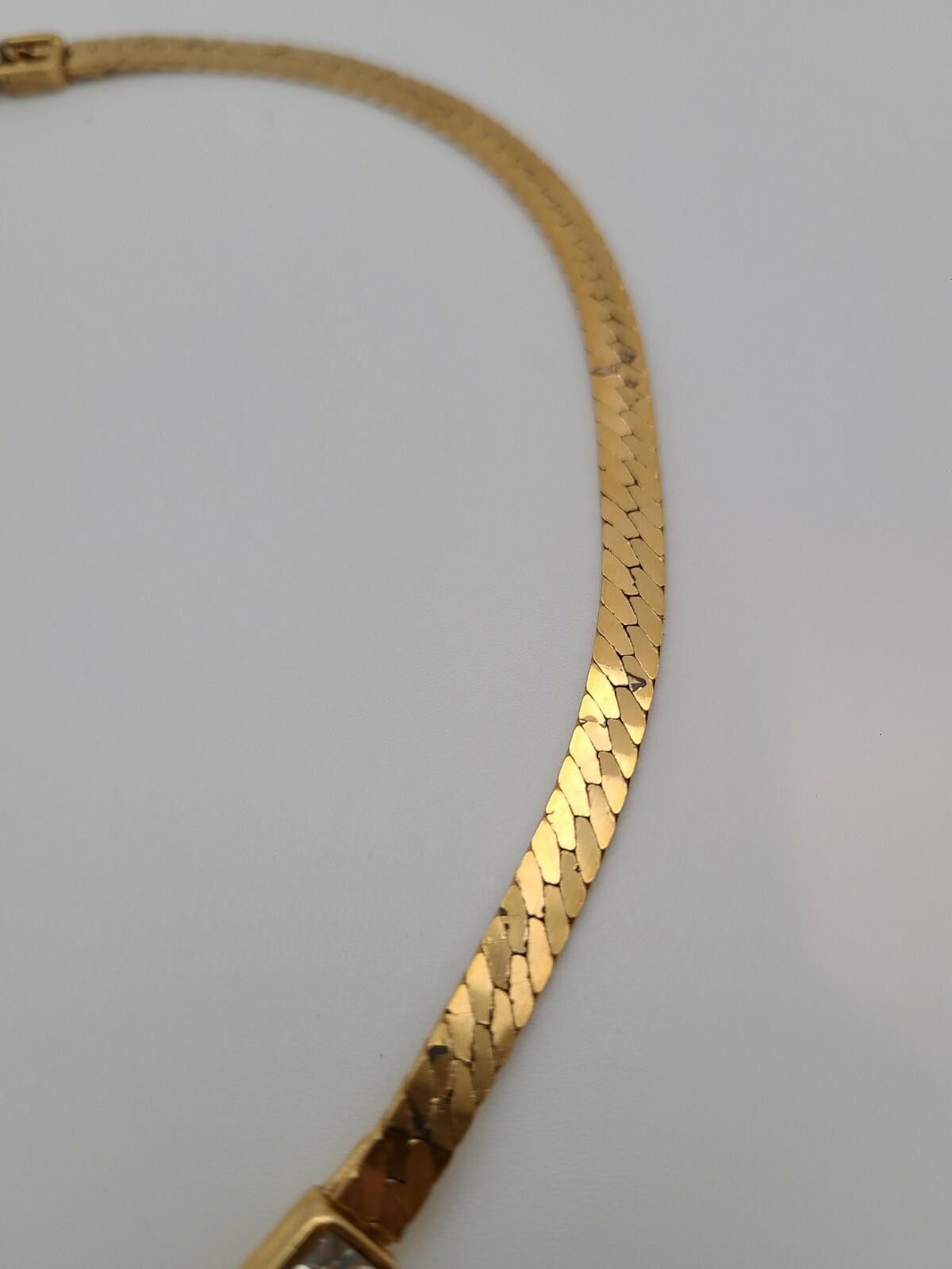 Givenchy Vintage Givenchy GoldTone Necklace W Crystal Accents 16.5 In Size ONE SIZE - 3 Thumbnail