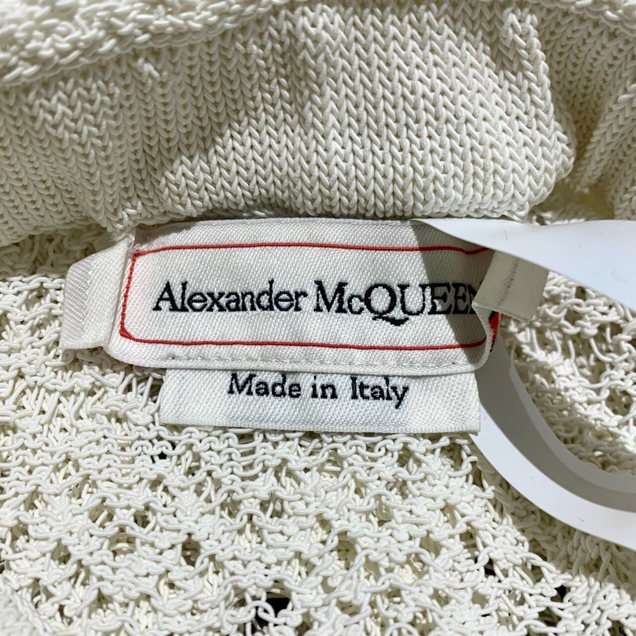 Alexander McQueen Alexander Mcqueen Ivory Lace Cutout Knit Button-Up Cardigan Size S / US 4 / IT 40 - 2 Thumbnail