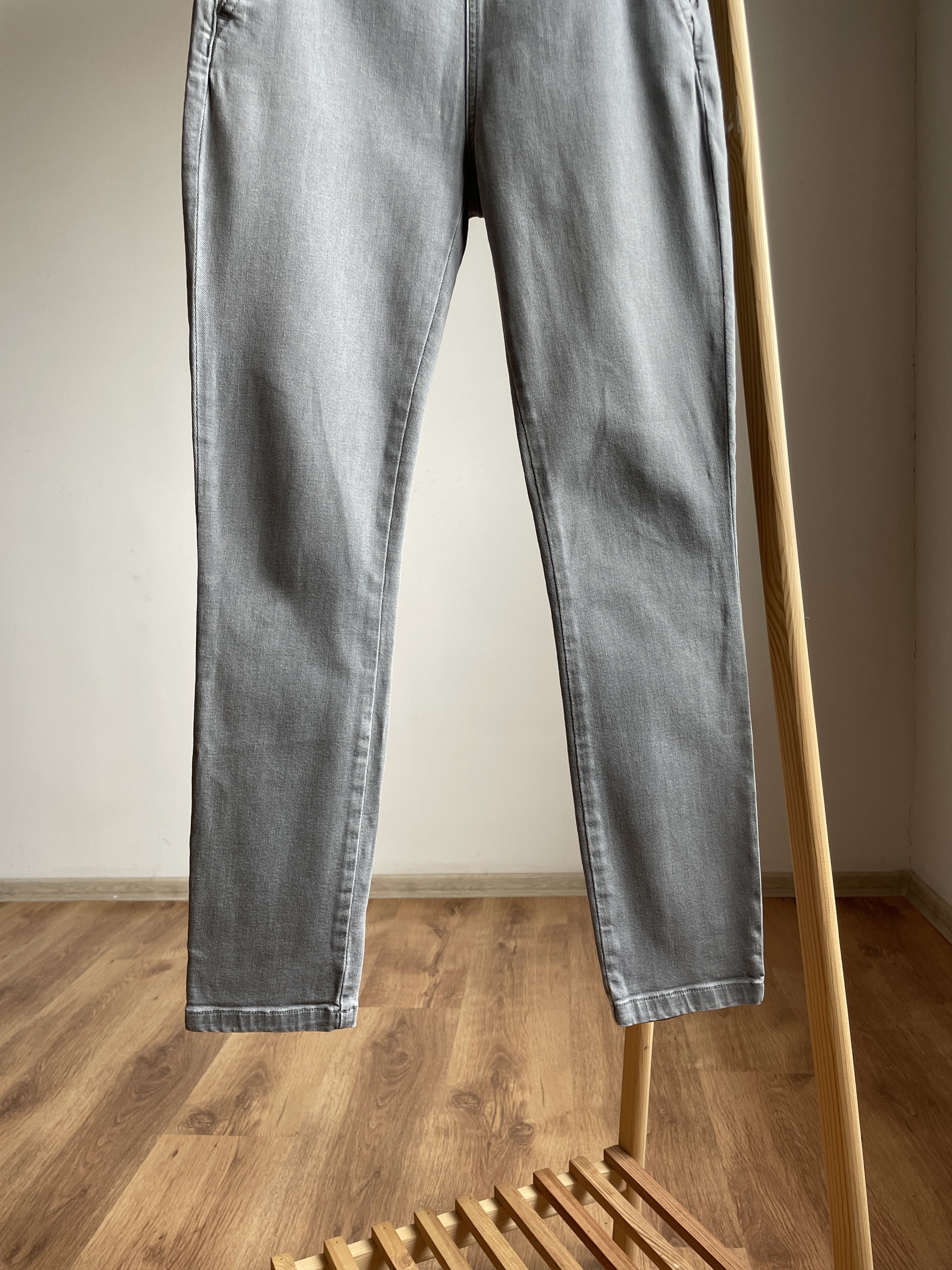 Sezane Sezane Clara Side Zip Womens Grey Denim Size EUR 36 Size 25" / US 0 / IT 36 - 7 Thumbnail