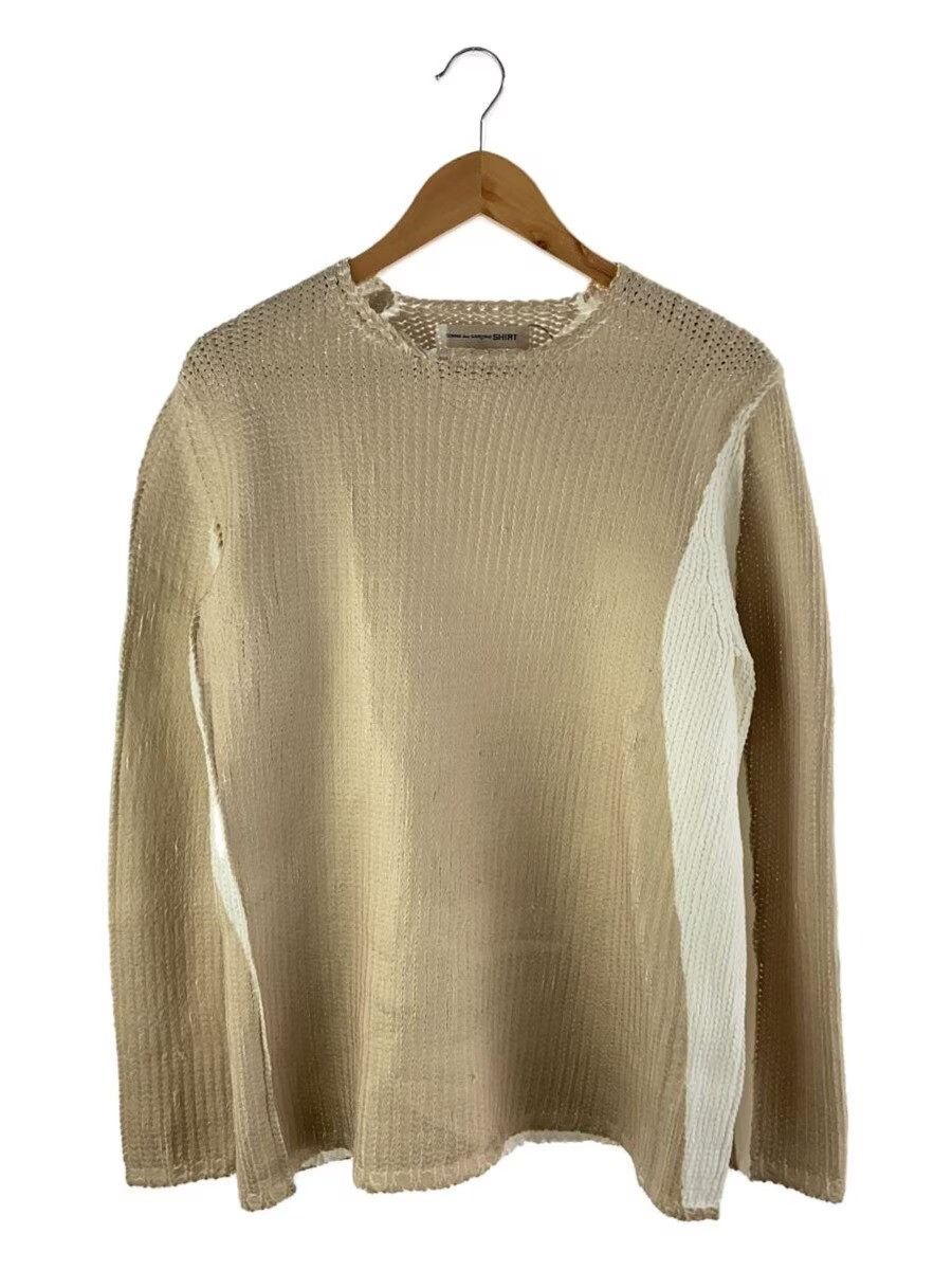 Comme des Garcons SHIRT 2 Tone Knit Sweater Size US M / EU 48-50 / 2 - 1 Thumbnail
