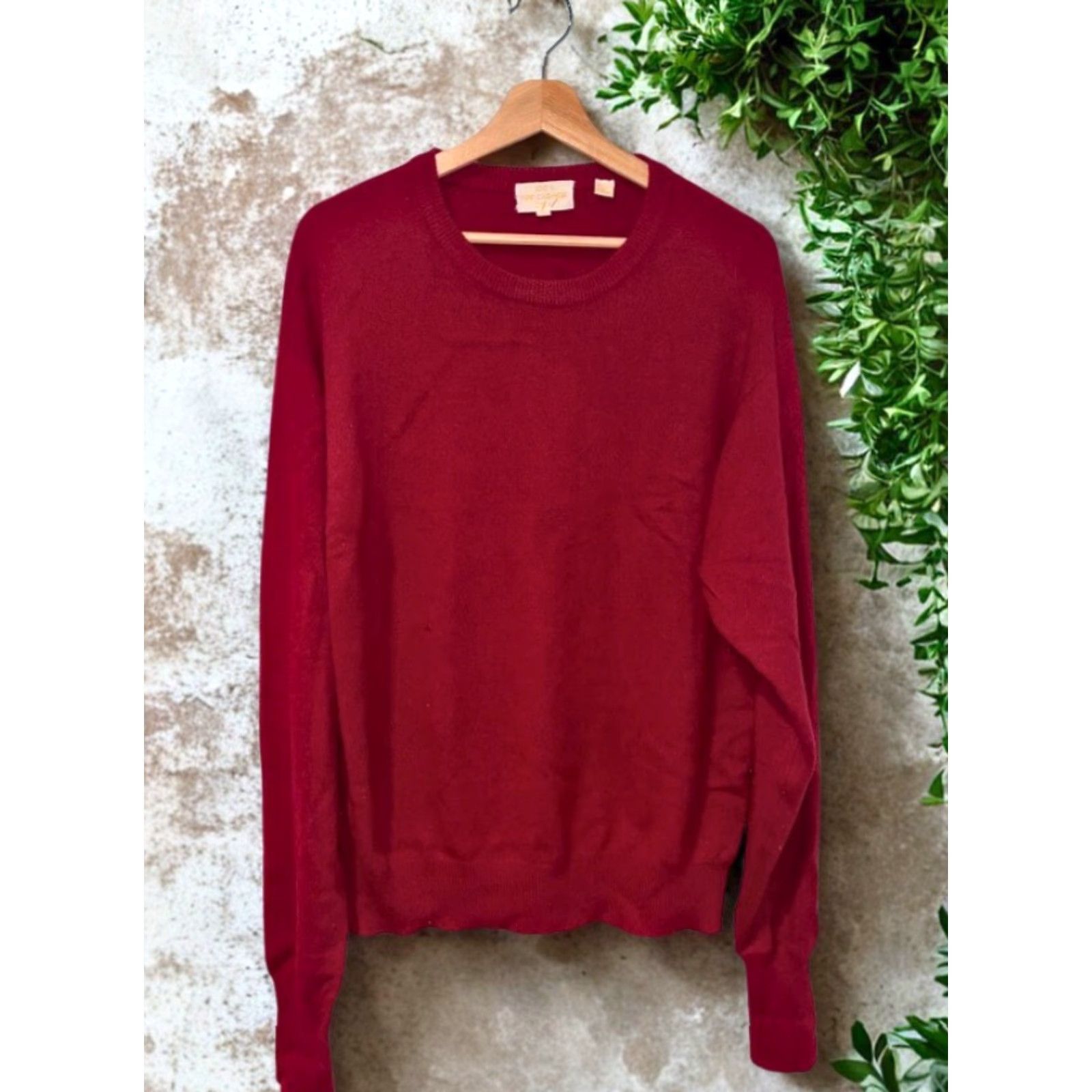 Vintage VINTAGE 100% Cashmere 2-Ply Knit Pullover Sweater Red Size L Classic Pullover Crew Neck Long Sleeve Unbranded Men Size US L / EU 52-54 / 3 - 6 Thumbnail