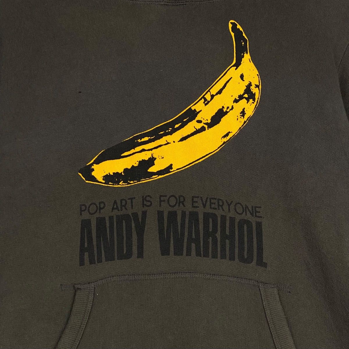Andy Warhol × Vintage Vintage Andy Warhol Full Print Hoodie Ash Green Pullover Size US L / EU 52-54 / 3 - 4 Thumbnail