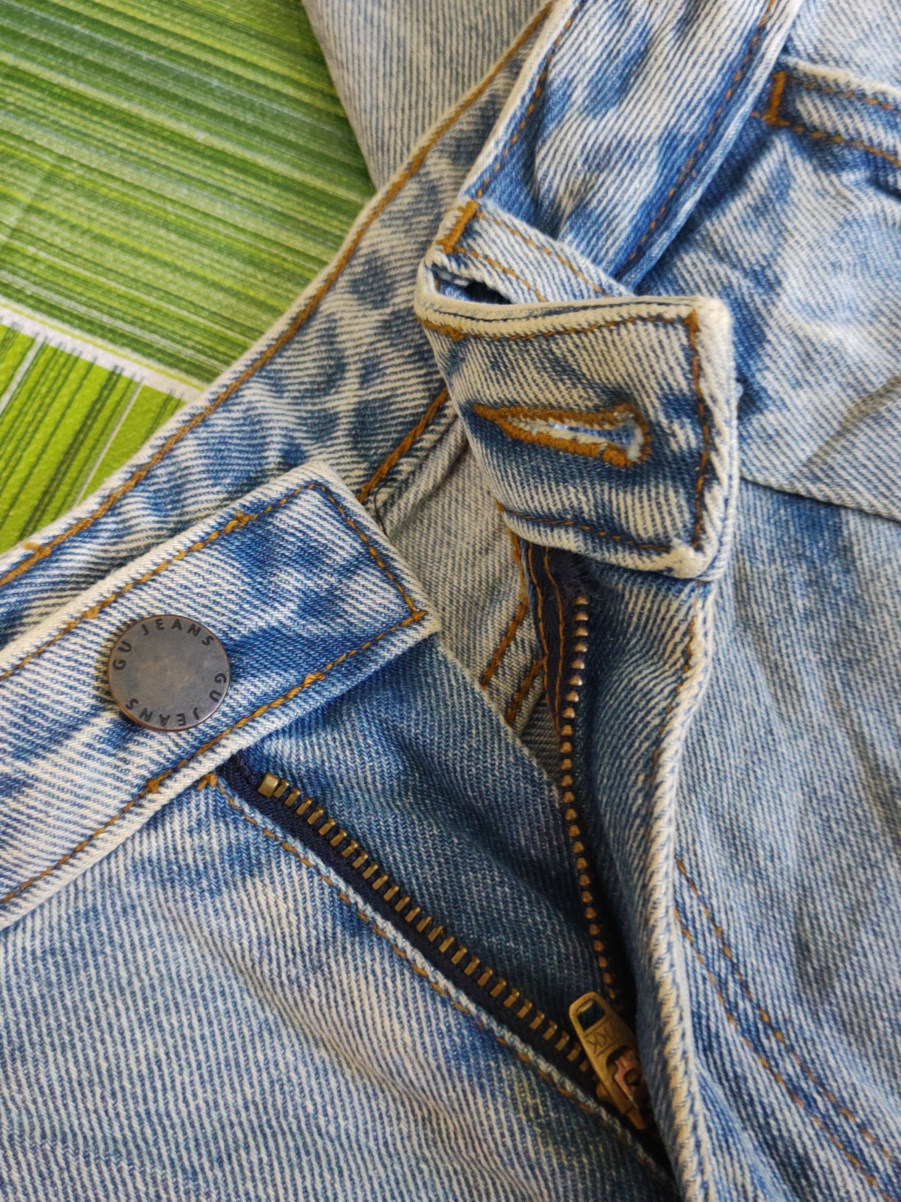 GU GU Blue Faded Distressed Ripped Jeans #S1774 Size 27" / US 4 / IT 40 - 12 Thumbnail