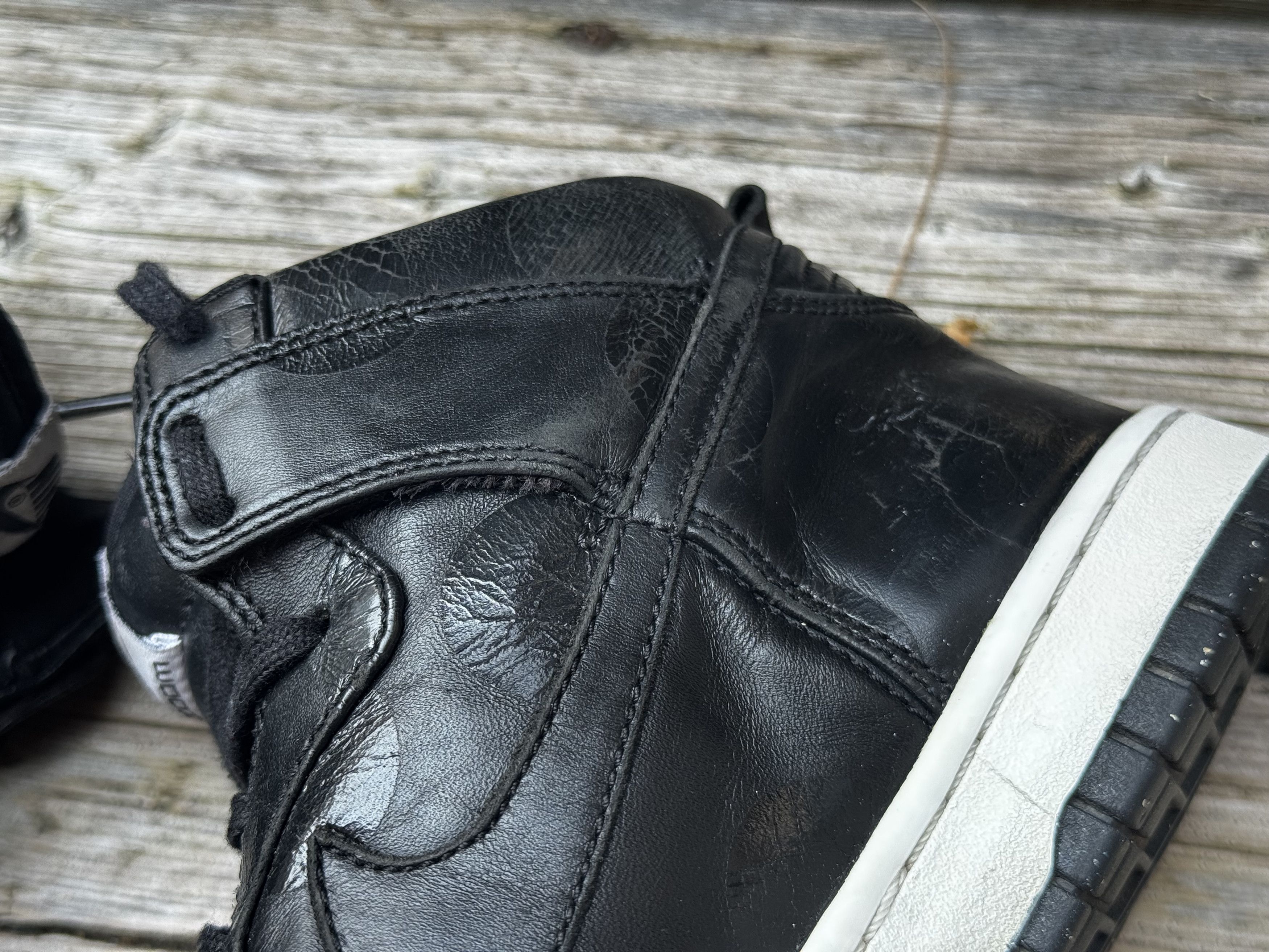 Nike 2010 WMNS Premium Dunk High 'Black Dot' [317814-005] Size US 7 / IT 37 - 5 Thumbnail
