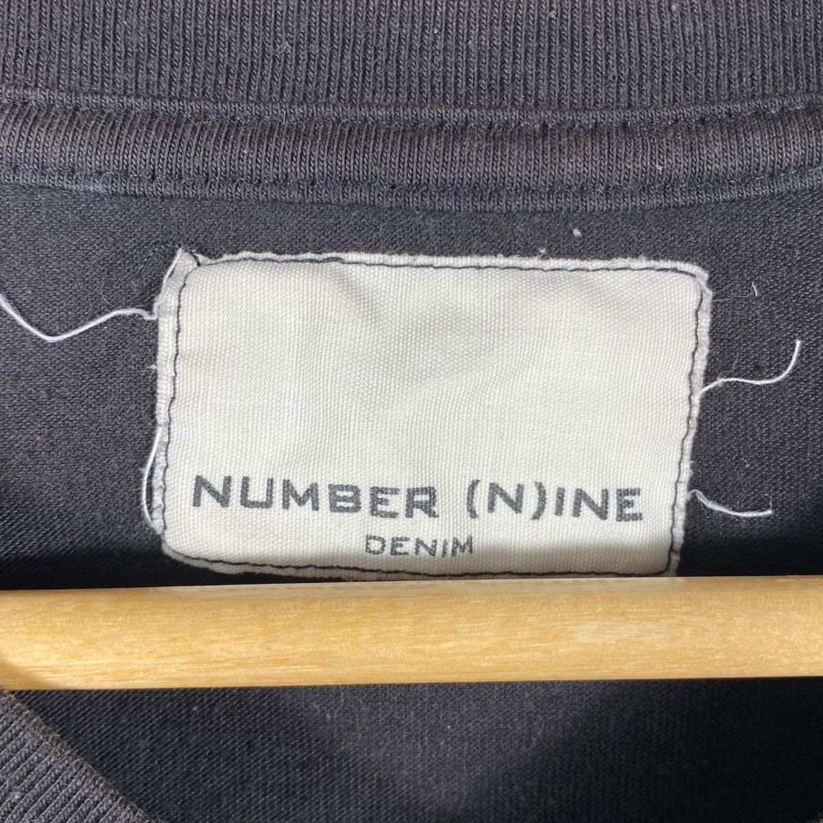 Number (N)ine NUMBER NINE DENIM Black Minimalist Tee Shirt Medium Size Size US M / EU 48-50 / 2 - 7 Thumbnail