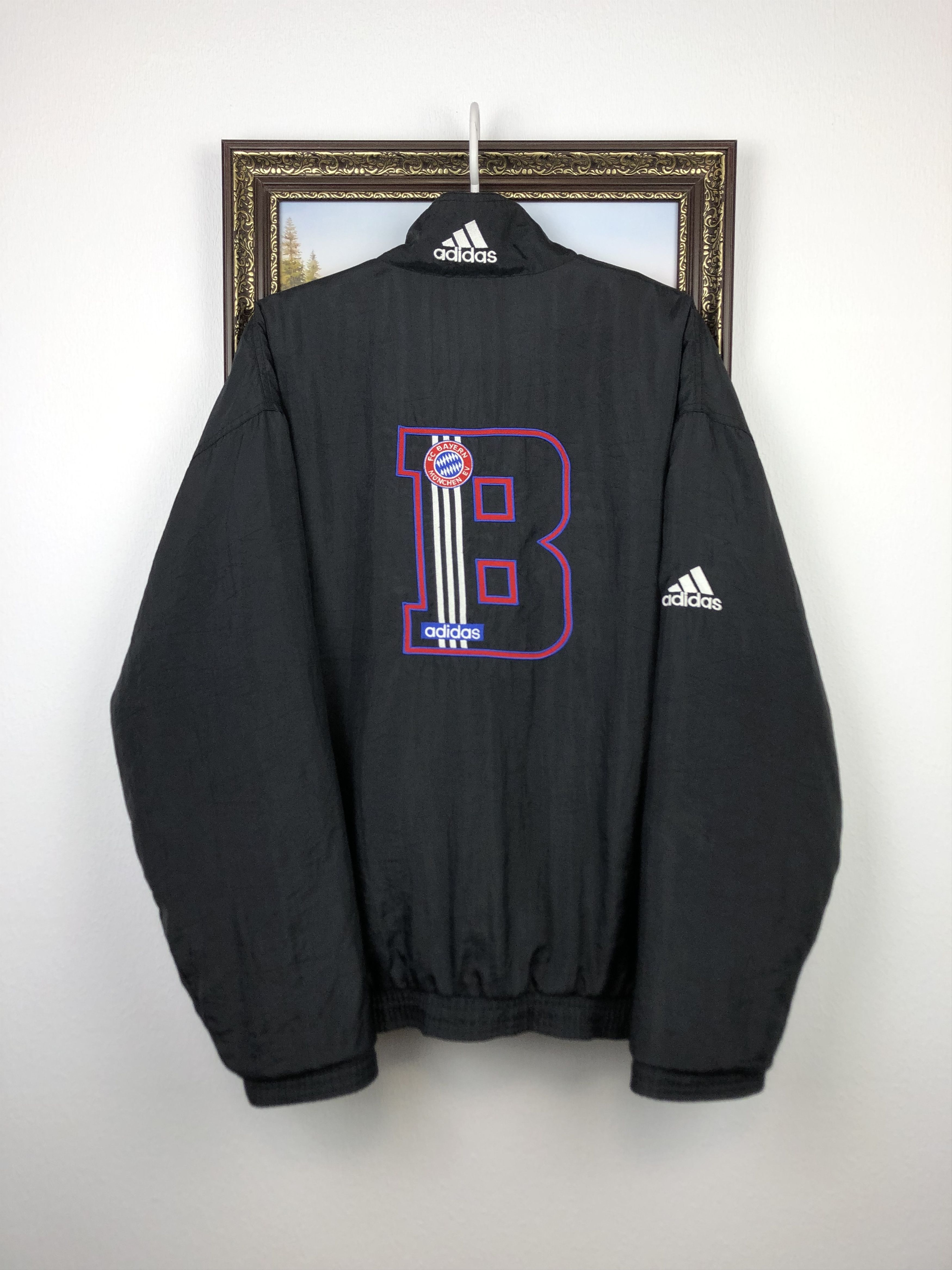 Adidas Vintage Adidas Bayer Munich Jacket Soccer Windbreaker Size US M / EU 48-50 / 2 - 1 Thumbnail