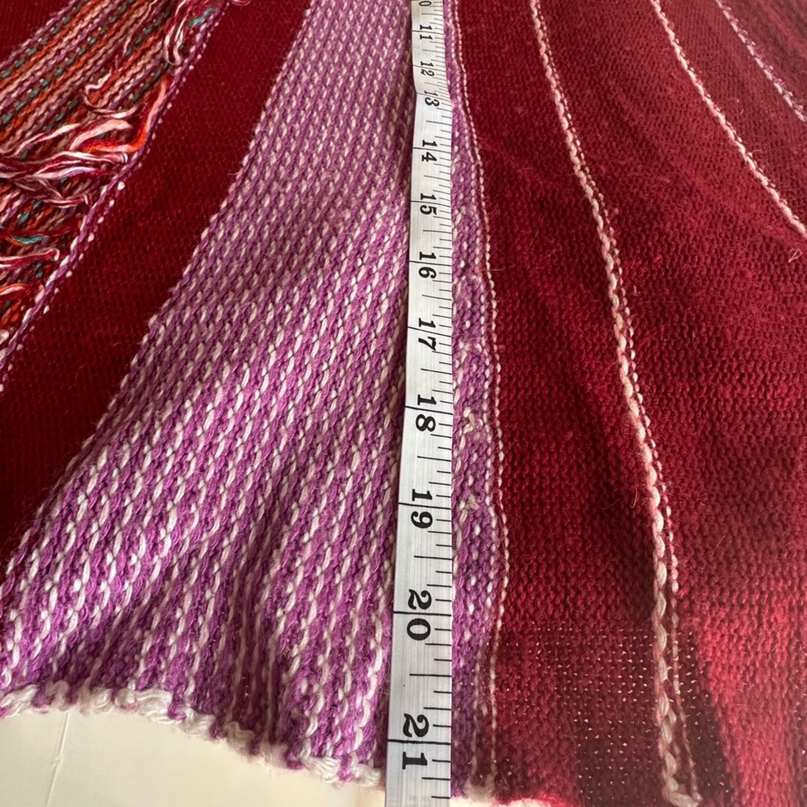 Bcbgmaxazria BCBGMaxAzira Red Hand Detailed over head shawl L Size ONE SIZE - 3 Thumbnail