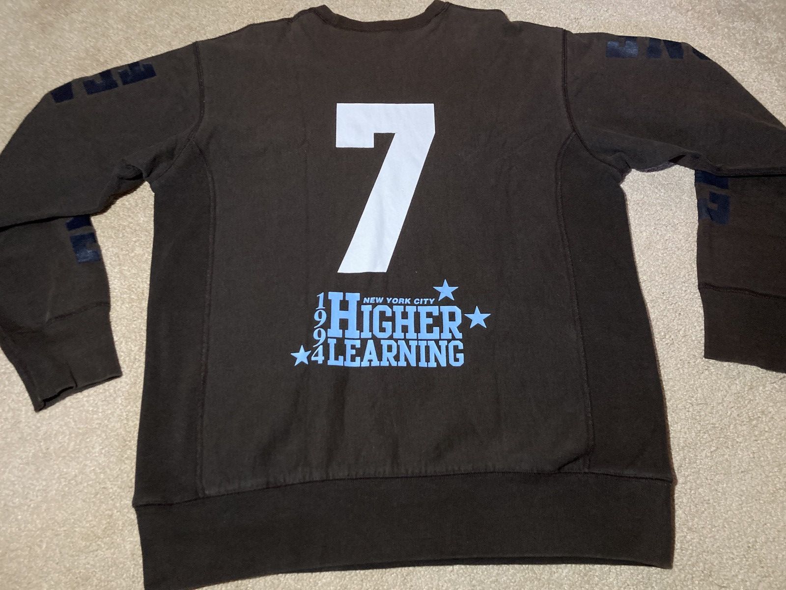 Supreme 2005 Supreme Higher Learning Brown Sweatshirt Each One Teach Size US L / EU 52-54 / 3 - 8 Thumbnail