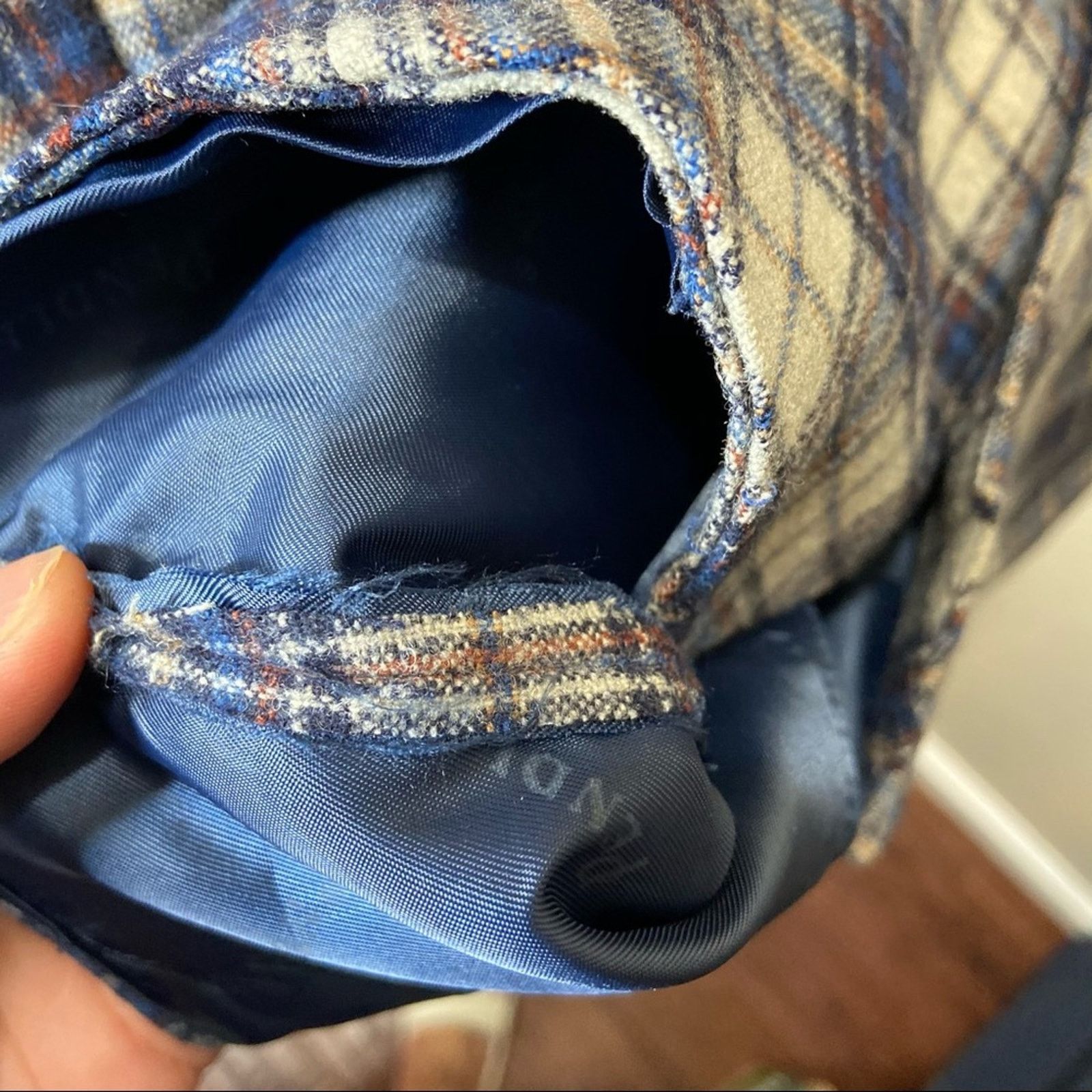 Pendleton Pendleton Wool Vest 5 Button Down Pockets Plaid Navy S 34R Size US S / EU 44-46 / 1 - 3 Thumbnail