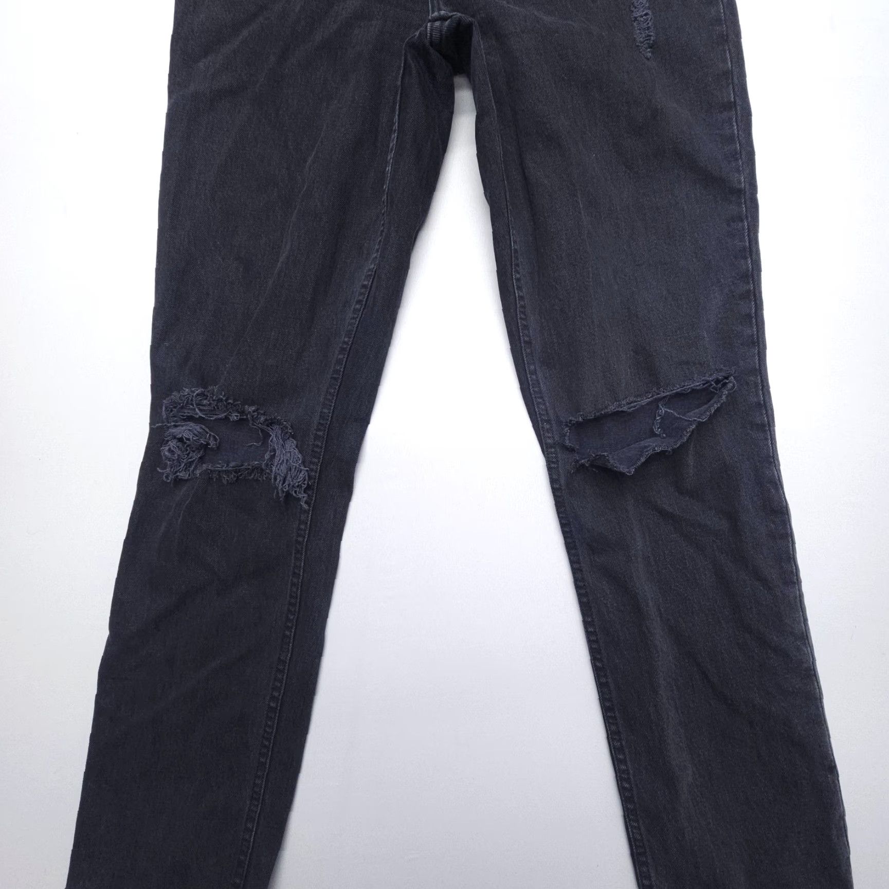 Abercrombie & Fitch VINTAGE Abercrombie & Fitch The 90s Straight Ultra High Rise Jeans Womens 27 / 4L Black Size 27" / US 4 / IT 40 - 5 Thumbnail