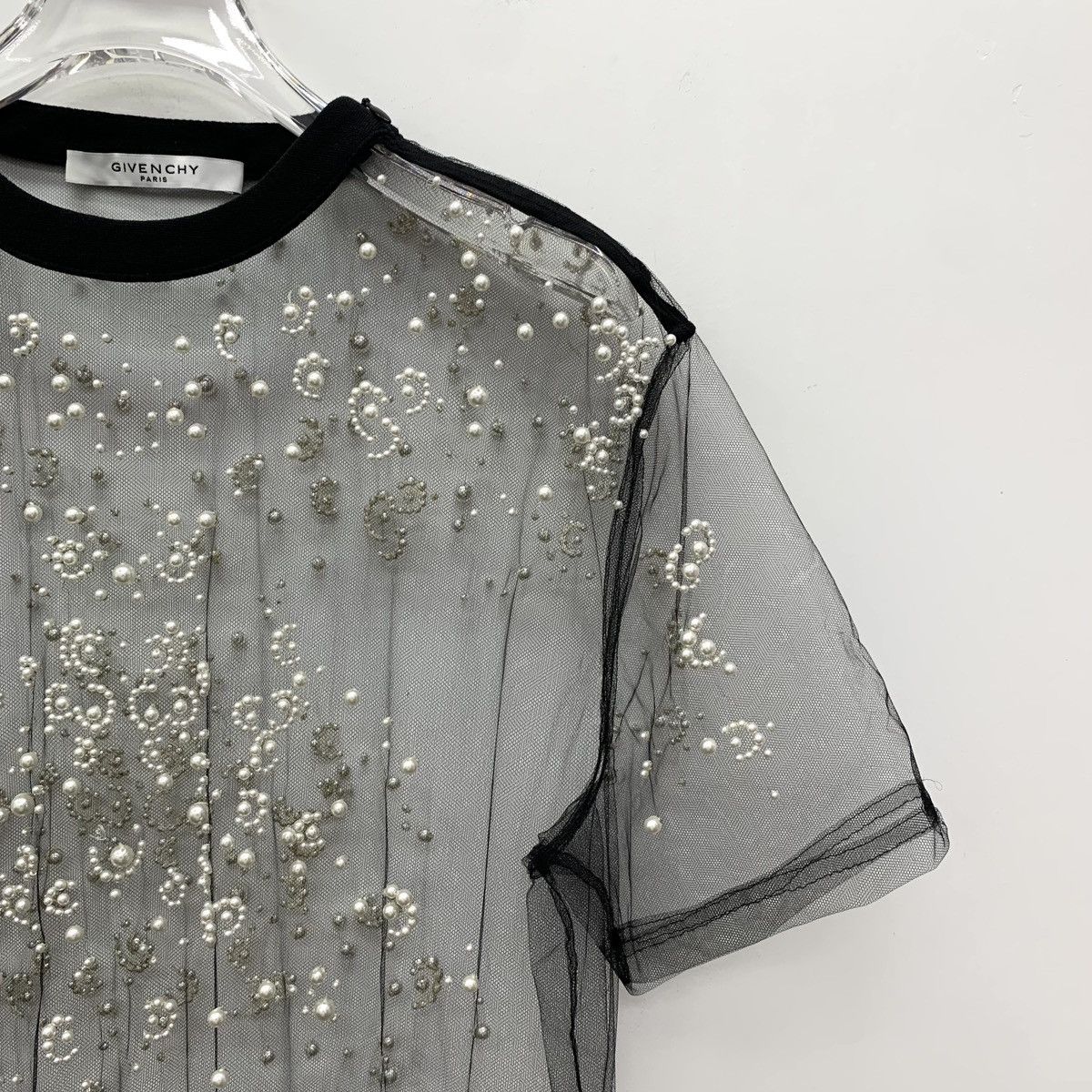 Givenchy Givenchy Gray Full Diamonds Cotton Blouse Size XXS / US 00 / IT 34 - 3 Thumbnail