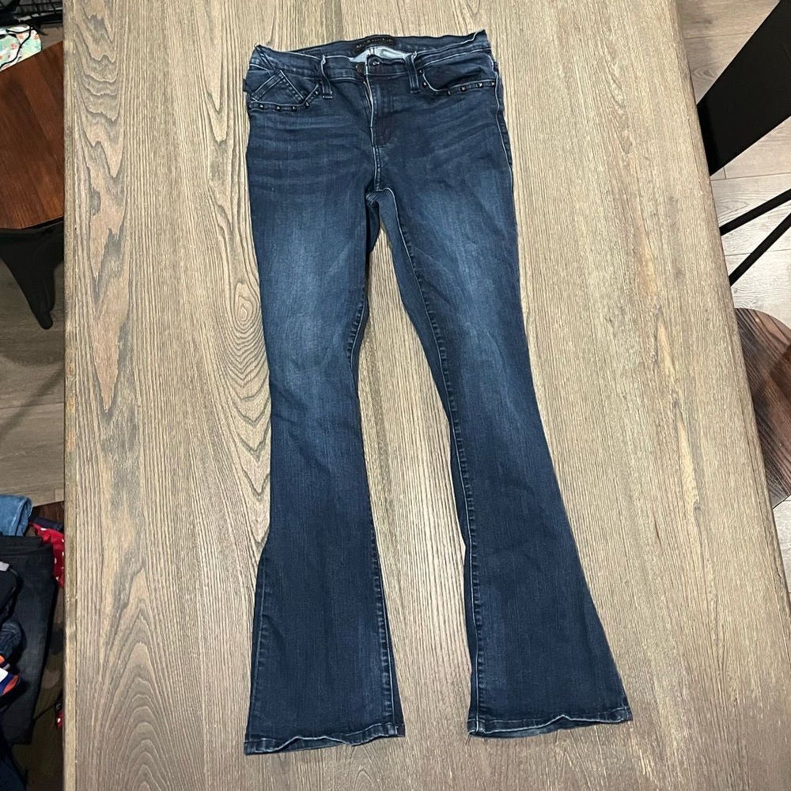 Vintage Rock Republic Womens Flared Leg Jeans Bootcut Size 12 Size 34" / US 12 / IT 48 - 1 Thumbnail