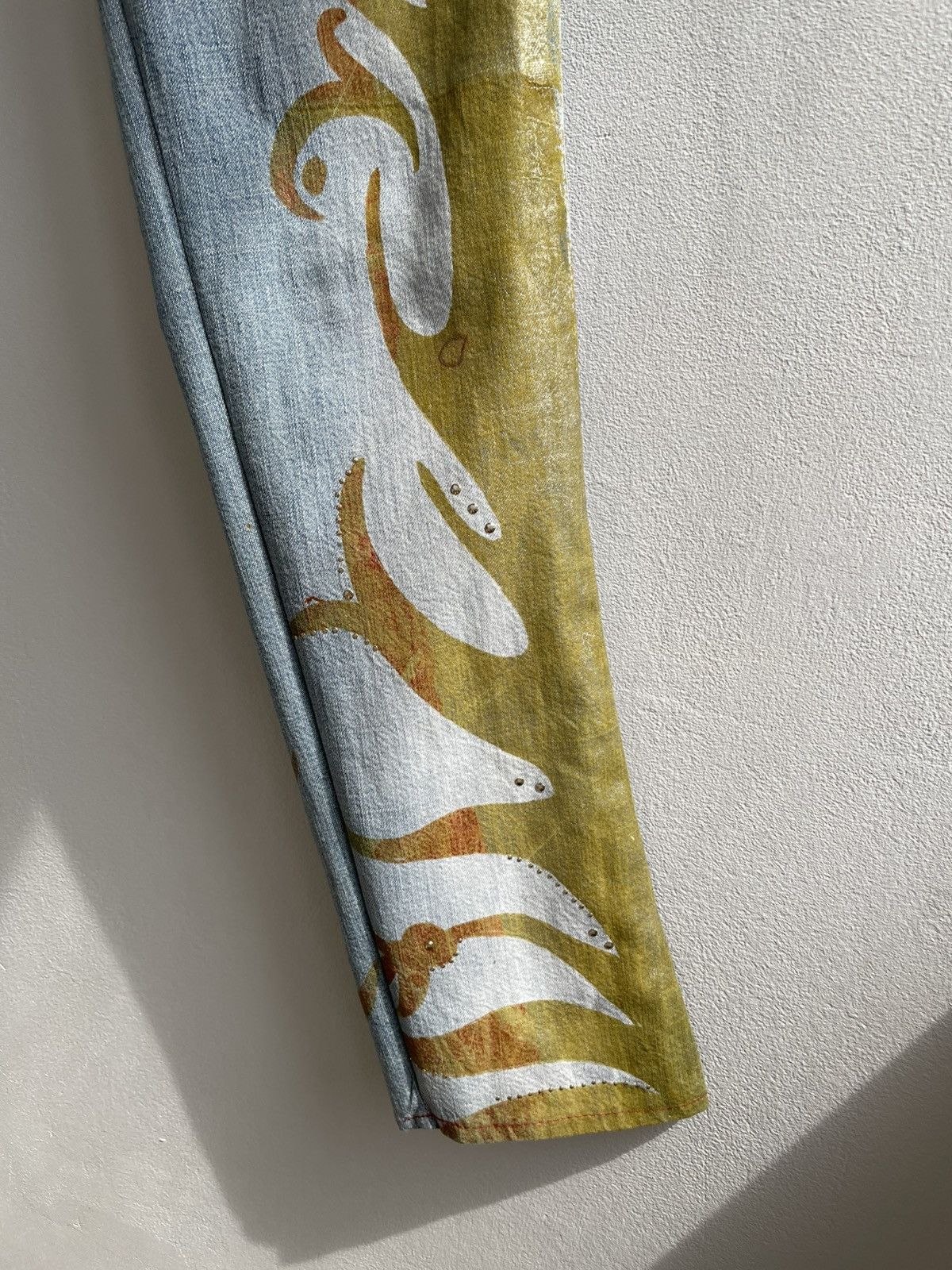 Miss Sixty Vintage Miss Sixty Rare Y2K Floral Print Skinny Denim Jeans Size 28" / US 6 / IT 42 - 8 Thumbnail