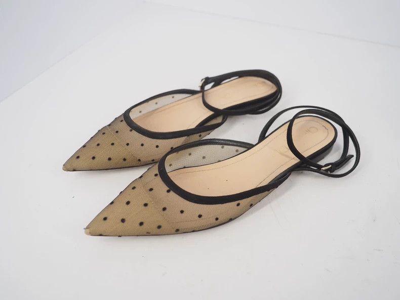 Dior Christian Dior Polka Dot Flat Sandals - dmc Size US 7 / EU 40 - 1 Thumbnail
