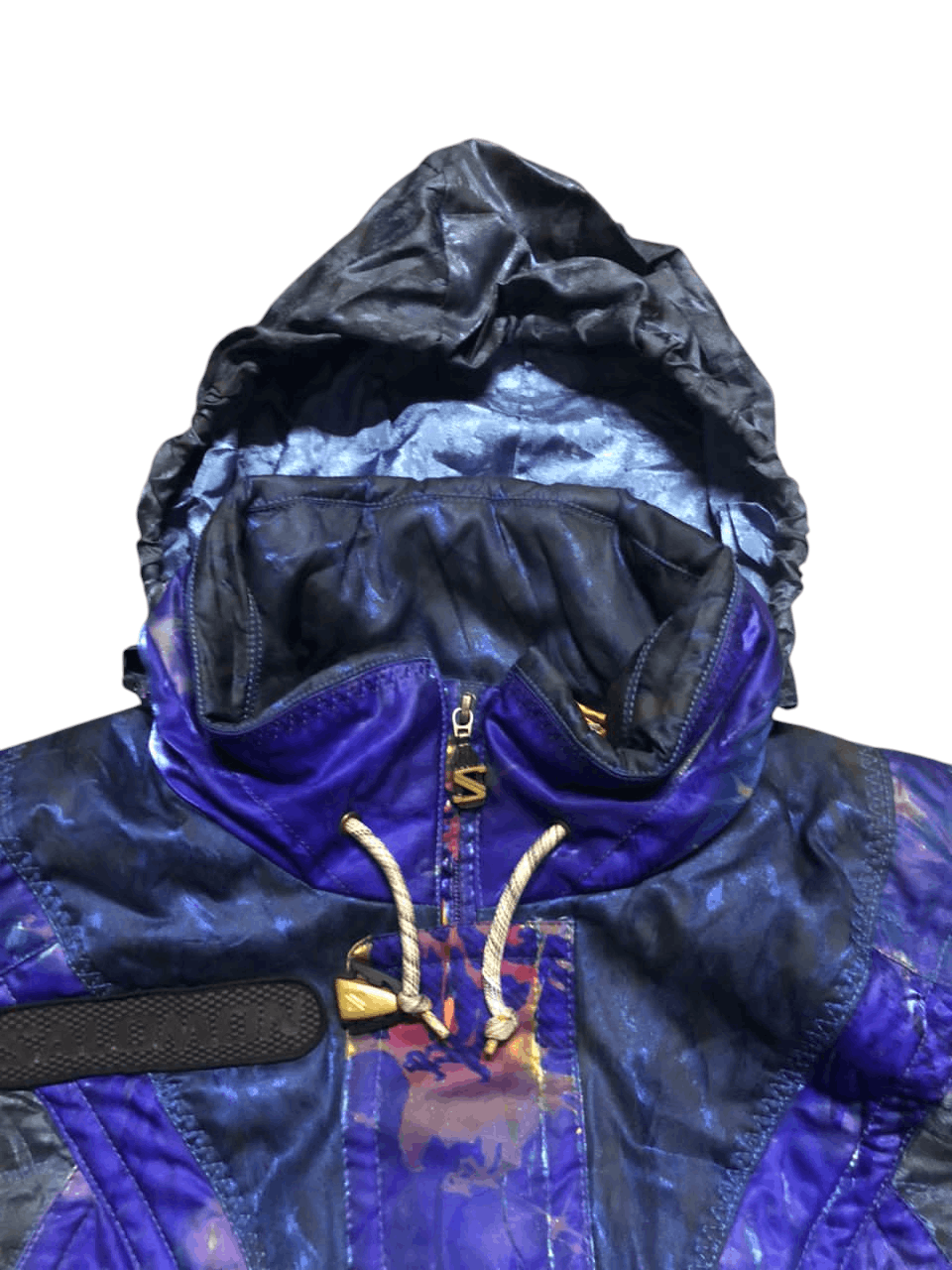 Salomon Vintage SALOMON FRANCE SKI GEAR AOP Winter Jacket Size US L / EU 52-54 / 3 - 4 Thumbnail