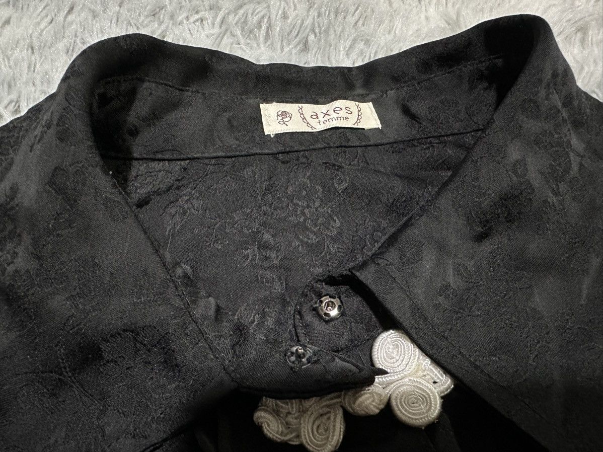 Japanese Brand 🔥Y2K Vintage Axes Femme Cropped Bolero Chinese Shirt Size M / US 6-8 / IT 42-44 - 11 Thumbnail