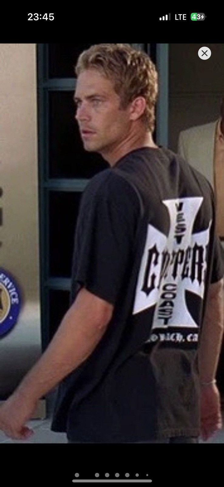 West Coast Choppers Vintage West Coast Choppers Black T-Shirt Paul Walker Size US XL / EU 56 / 4 - 2 Thumbnail